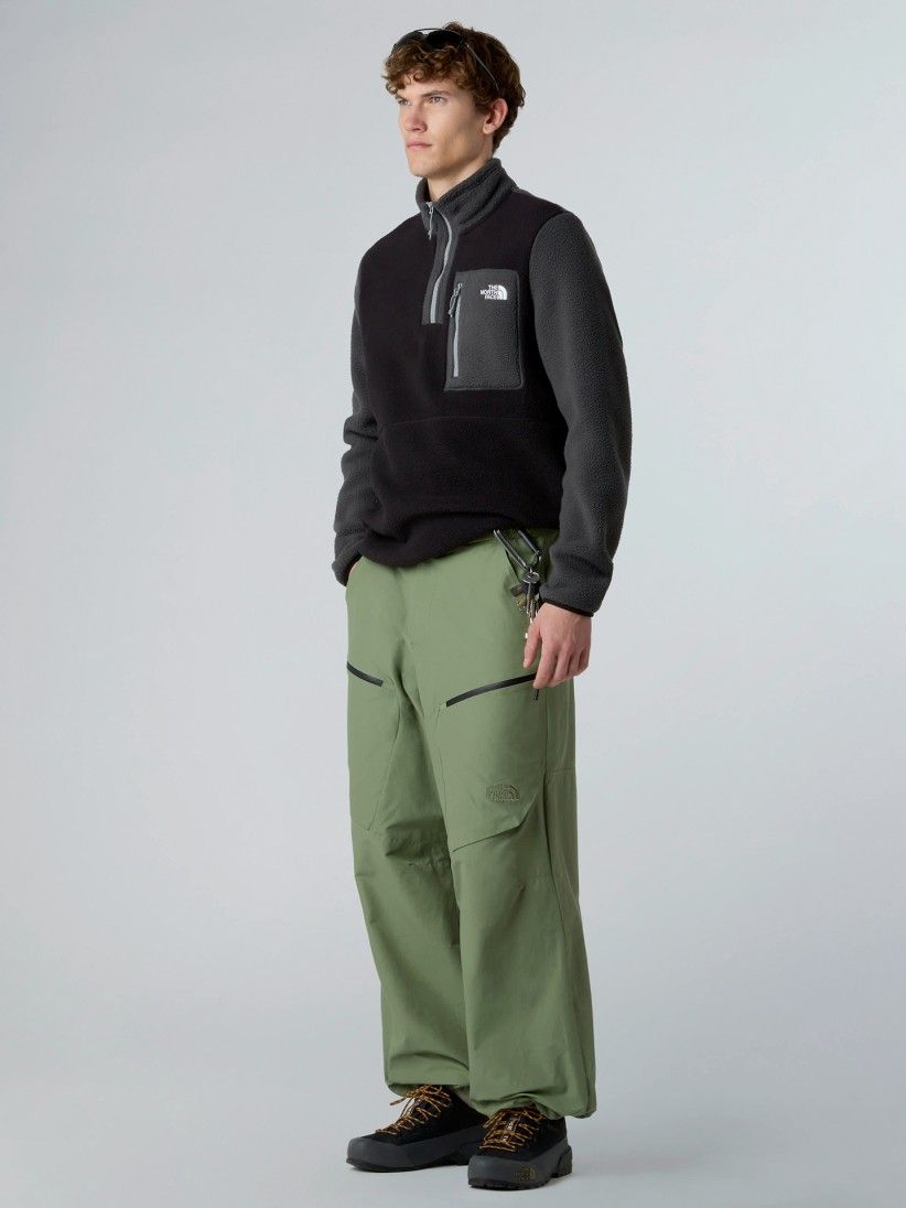 Camisola com Fecho The North Face Yumiori Polar Preta e Cinzenta