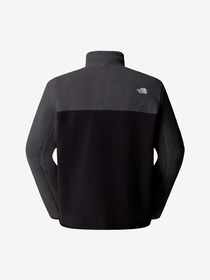 Camisola com Fecho The North Face Yumiori Polar Preta e Cinzenta