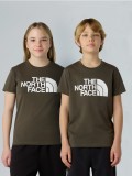 T-shirt The North Face Teen Easy Verde Kids