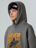 The North Face Sports Oversized Graphic Grey Kids Hoodie The North Face Sports Oversized Graphic Grey Kids Hoodie