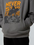 The North Face Sports Oversized Graphic Grey Kids Hoodie The North Face Sports Oversized Graphic Grey Kids Hoodie