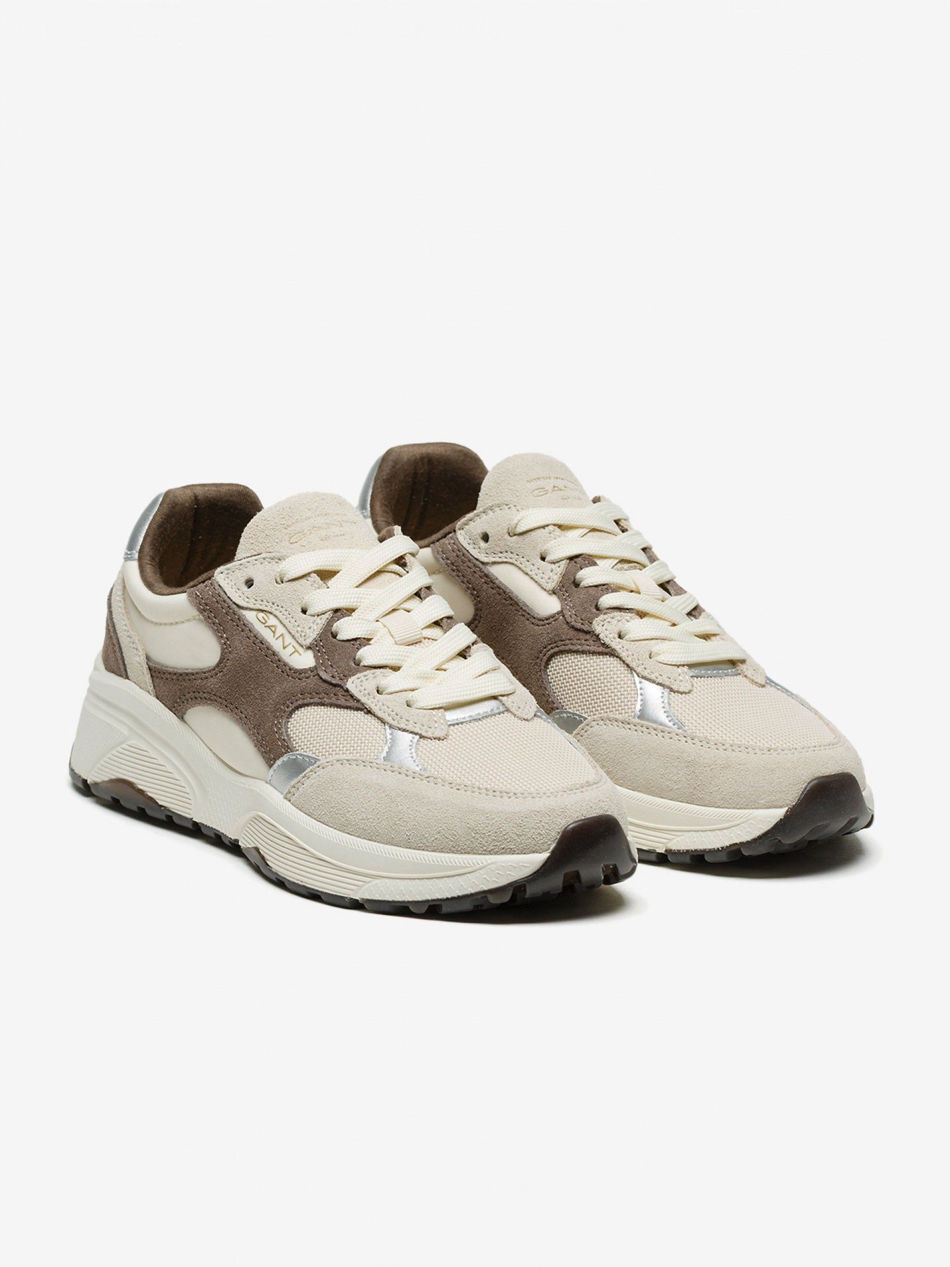 Sapatilhas Gant Newile Castanhas e Bege Para Mulher