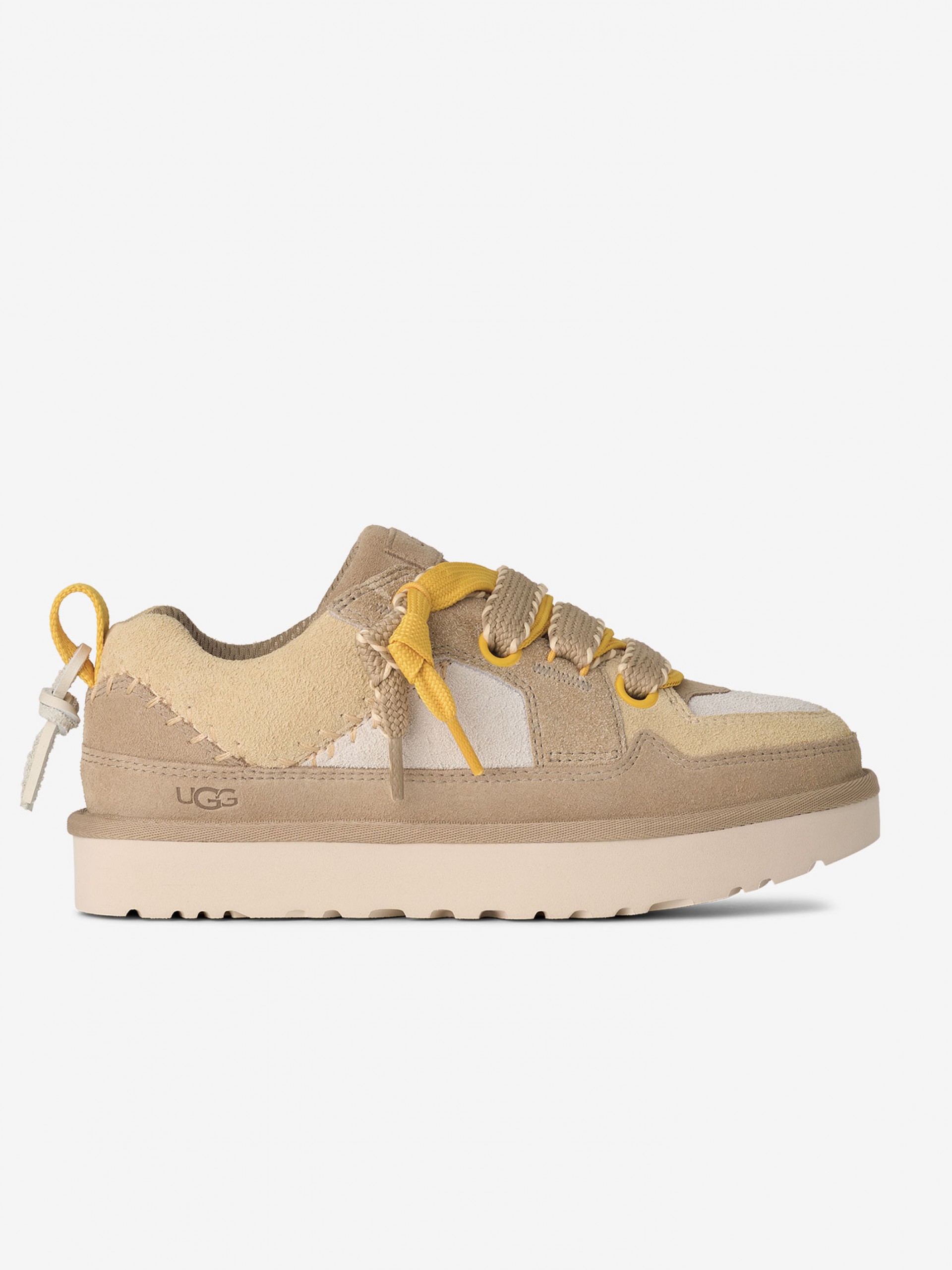 Ugg Lo Lowmel Biarritz Beige and Yellow Sneakers For Women