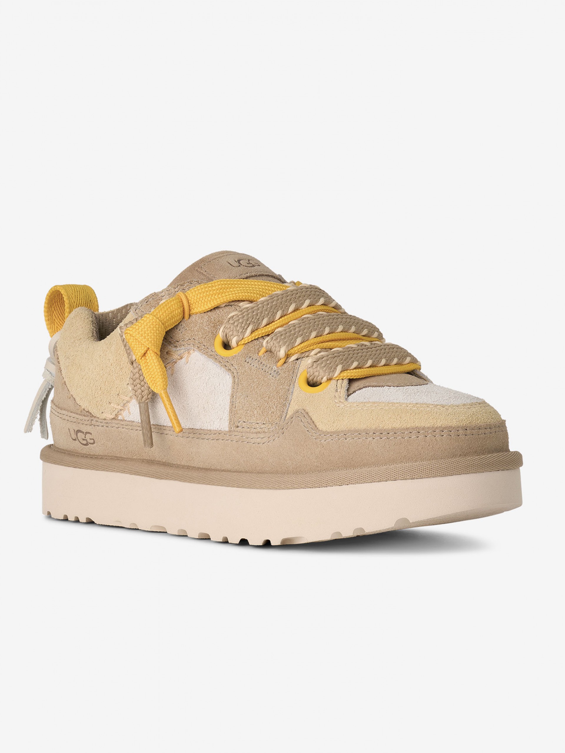 Ugg Lo Lowmel Biarritz Beige and Yellow Sneakers For Women