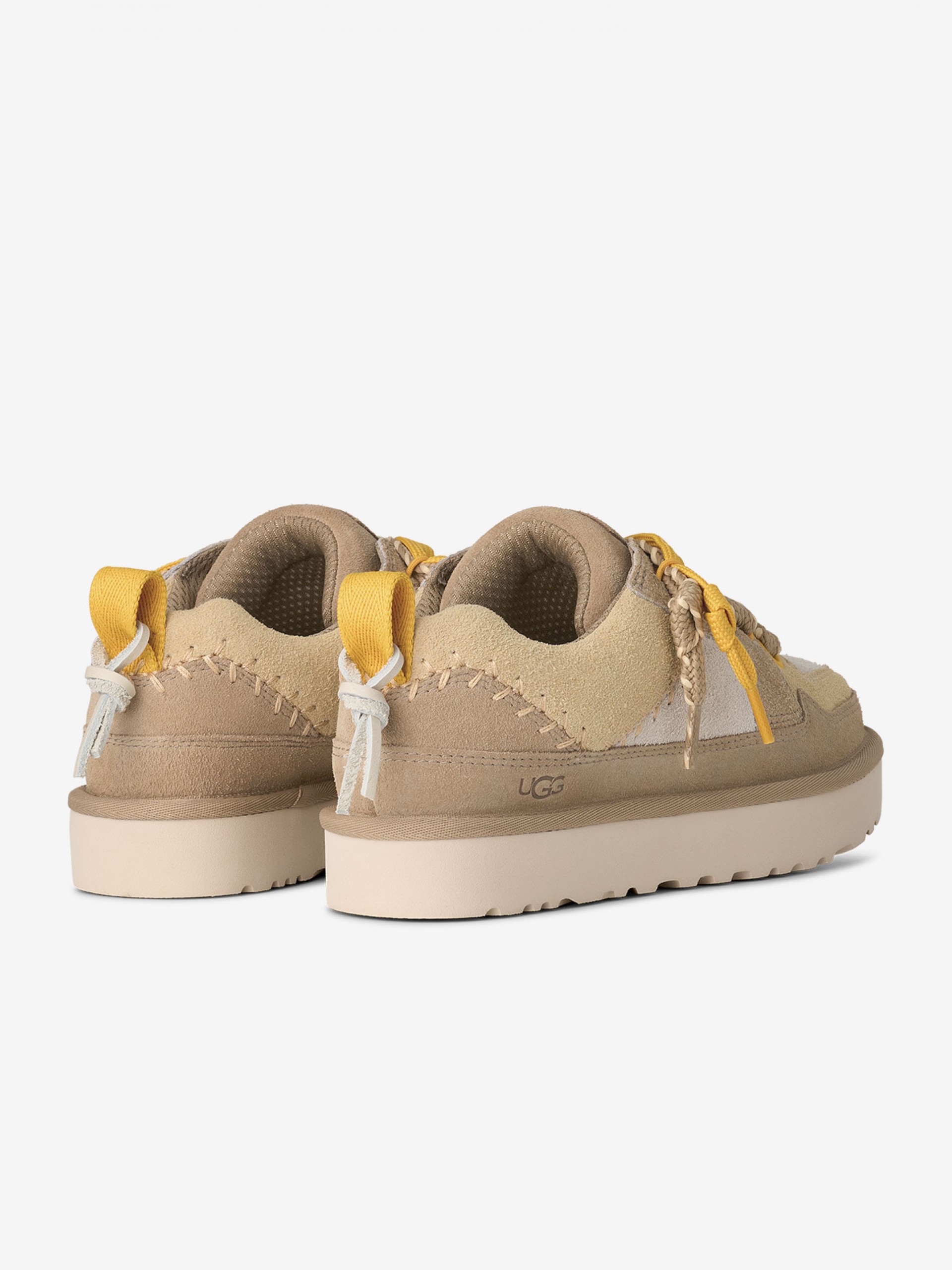 Ugg Lo Lowmel Biarritz Beige and Yellow Sneakers For Women
