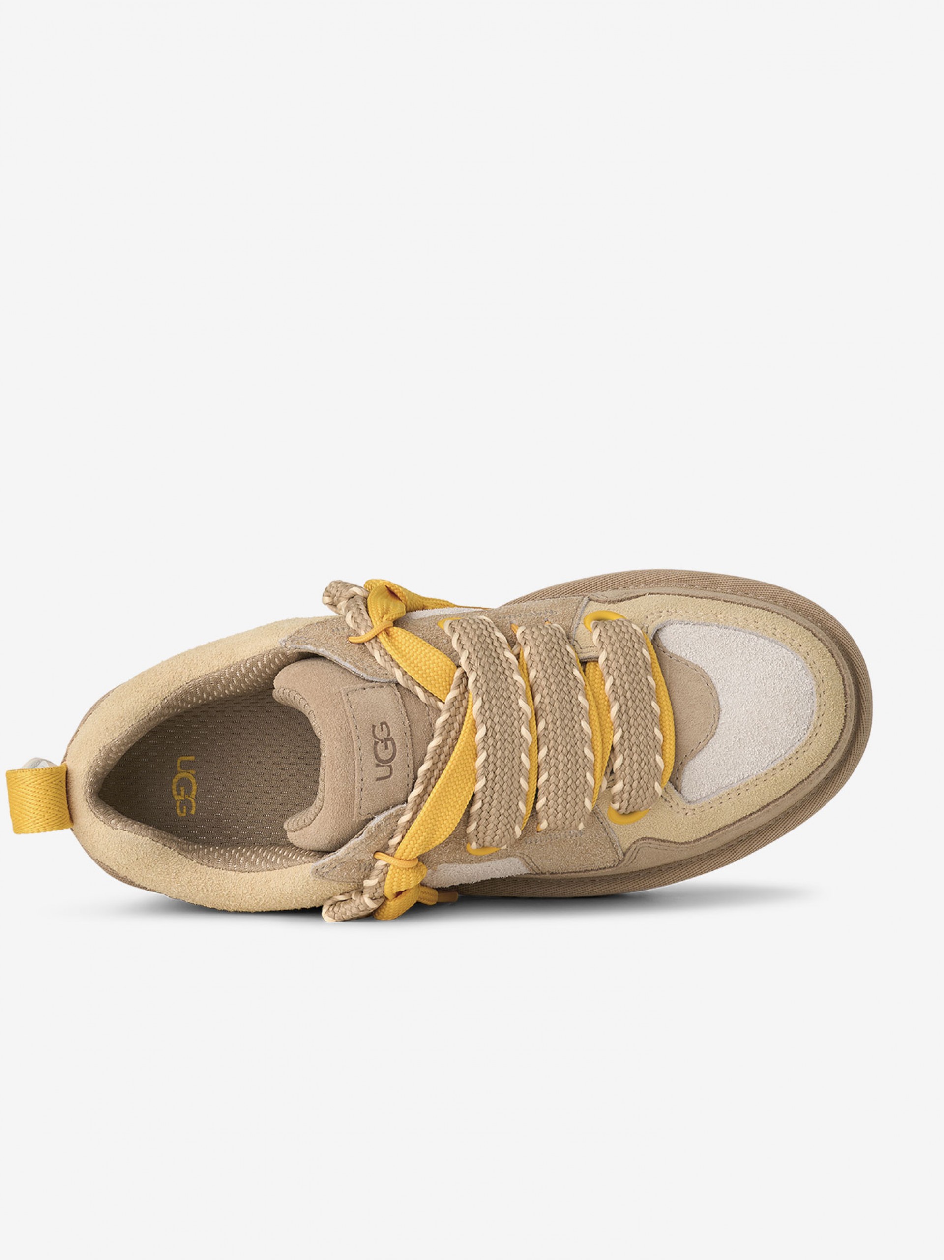 Ugg Lo Lowmel Biarritz Beige and Yellow Sneakers For Women