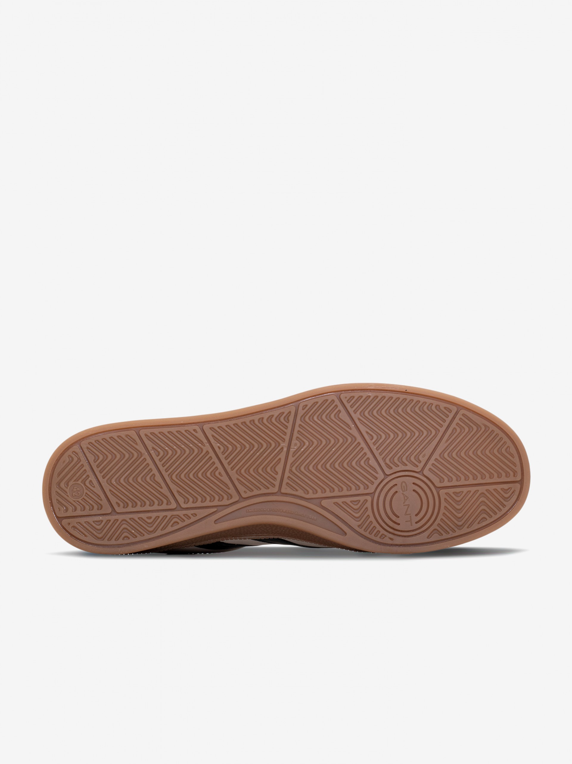 Sapatilhas Gant Cuzima Bege e Pretas Em Pele e Camurça Para Mulher