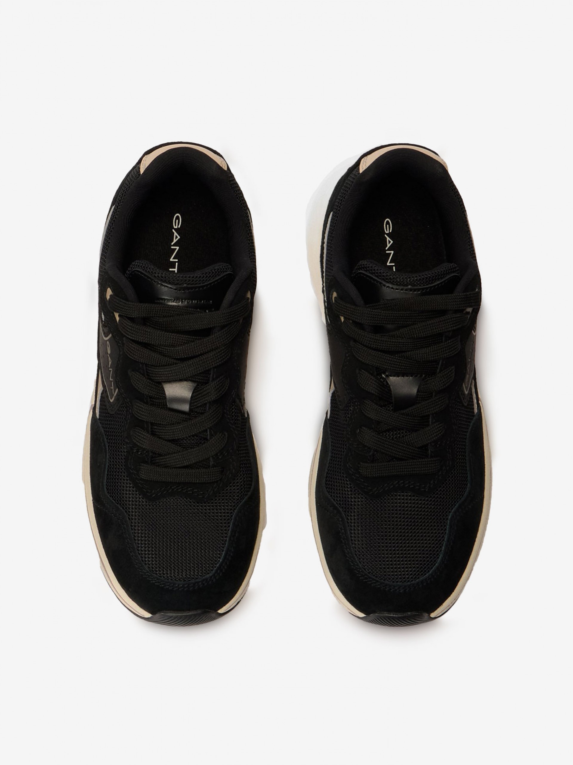 Zapatillas Gant Jaybro Negras y Beige Para Hombre