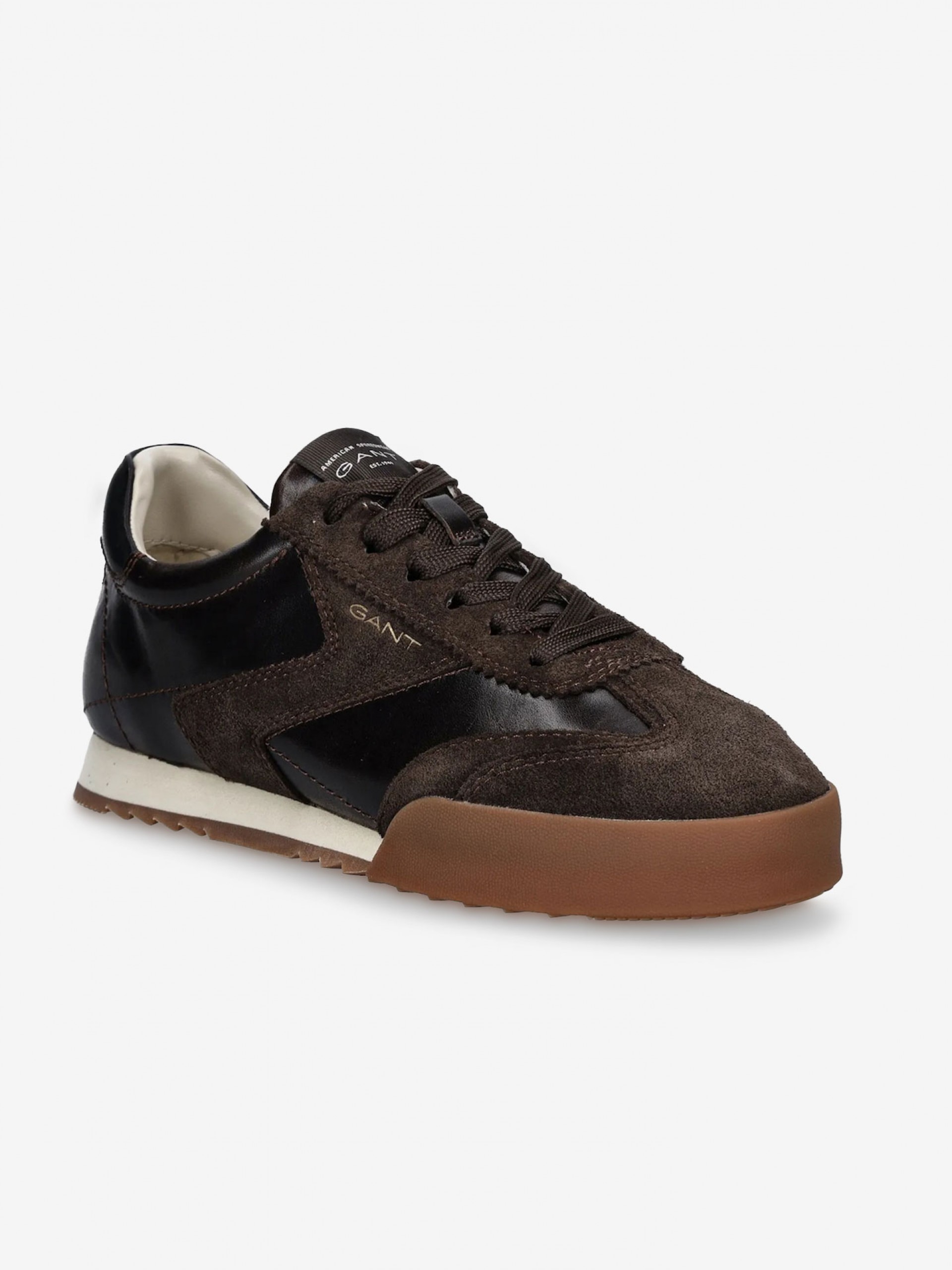 Zapatillas Gant Baylle Marrones De Piel y Gamuza Para Hombre