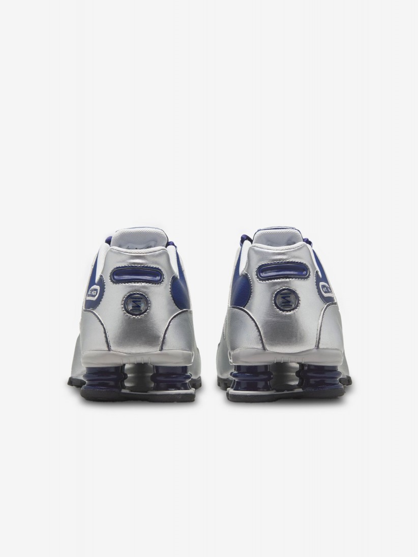 Sapatilhas Nike Shox NZ Prateadas e Azuis Para Homem