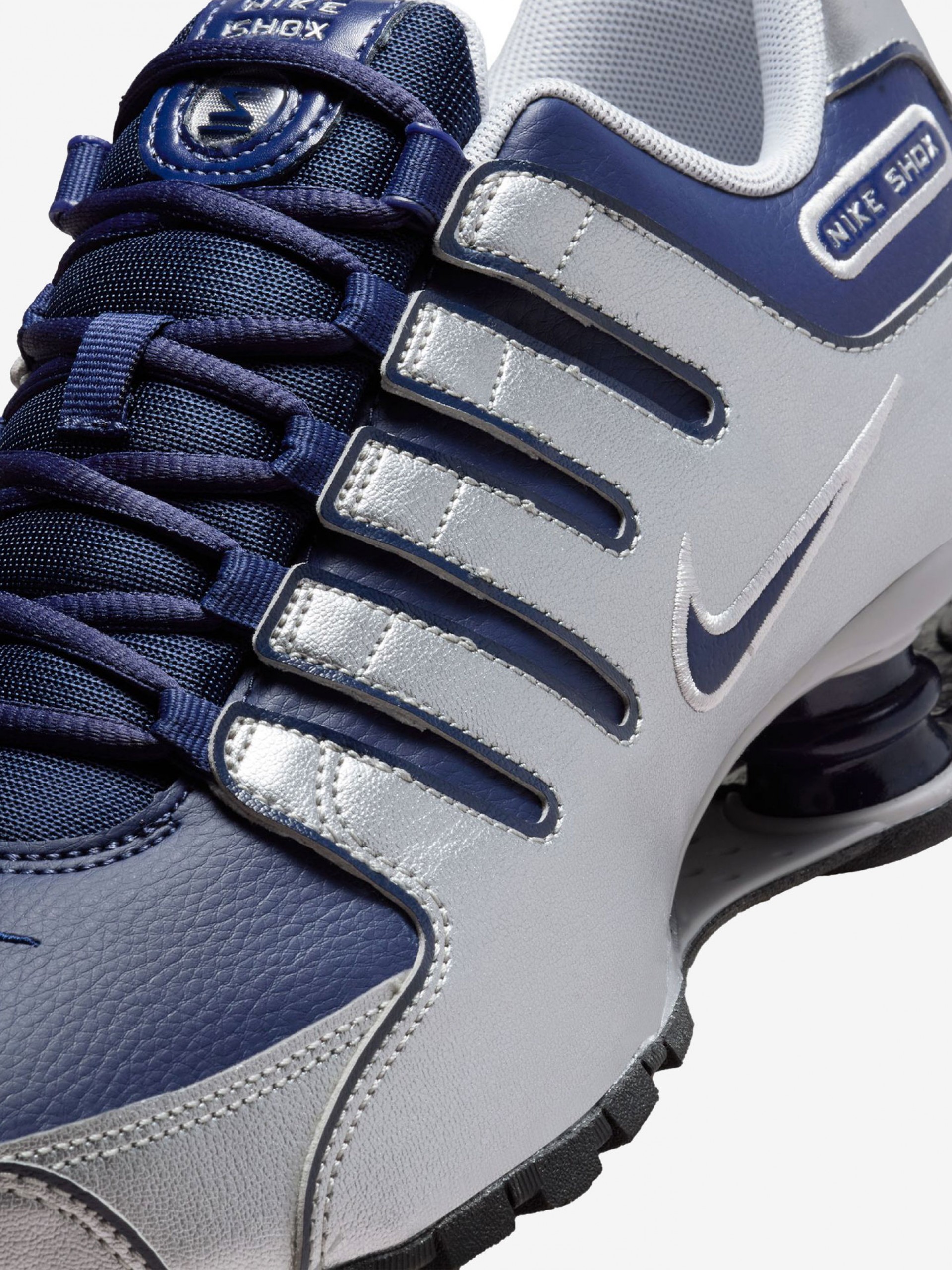 Sapatilhas Nike Shox NZ Prateadas e Azuis Para Homem