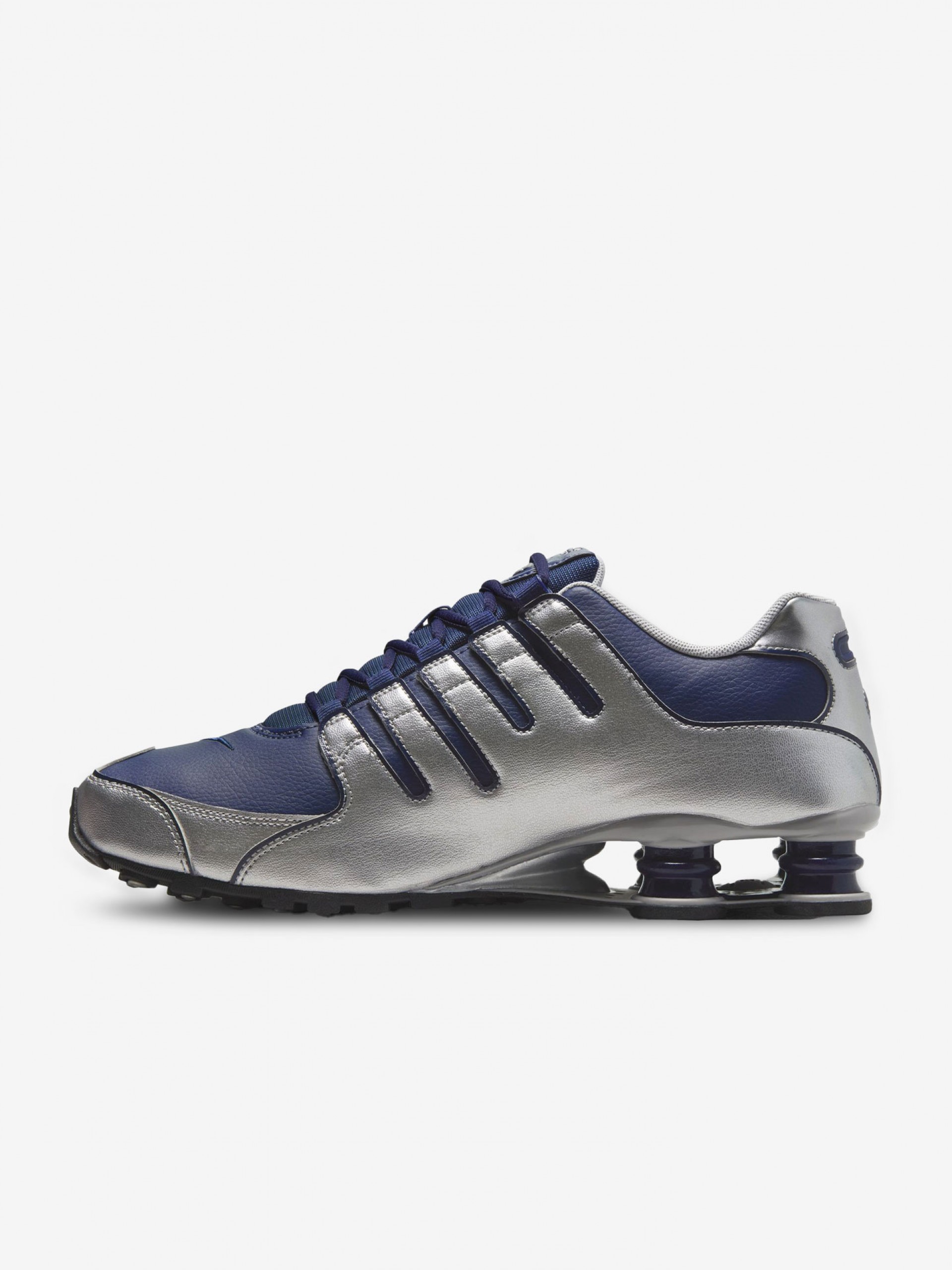 Zapatillas Nike Shox NZ Plateadas y Azules Para Hombre