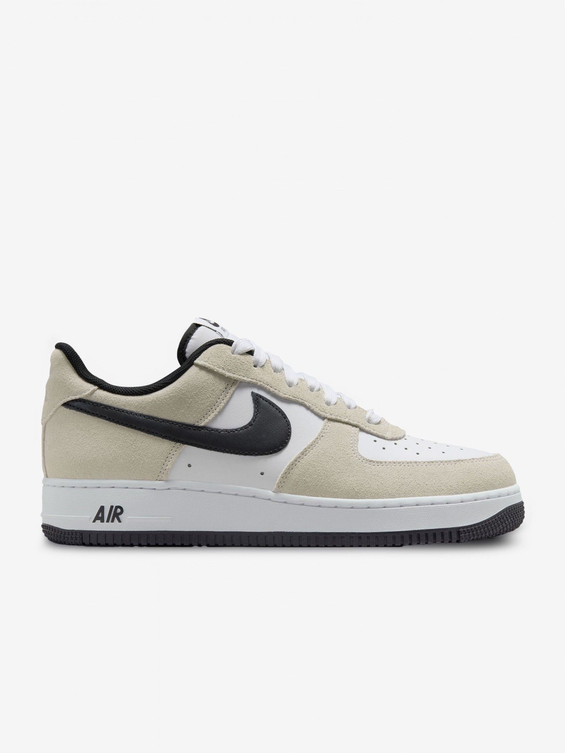 Nike Air Force 1 07 LV8 Beige and White Leather and Suede Sneakers For Men