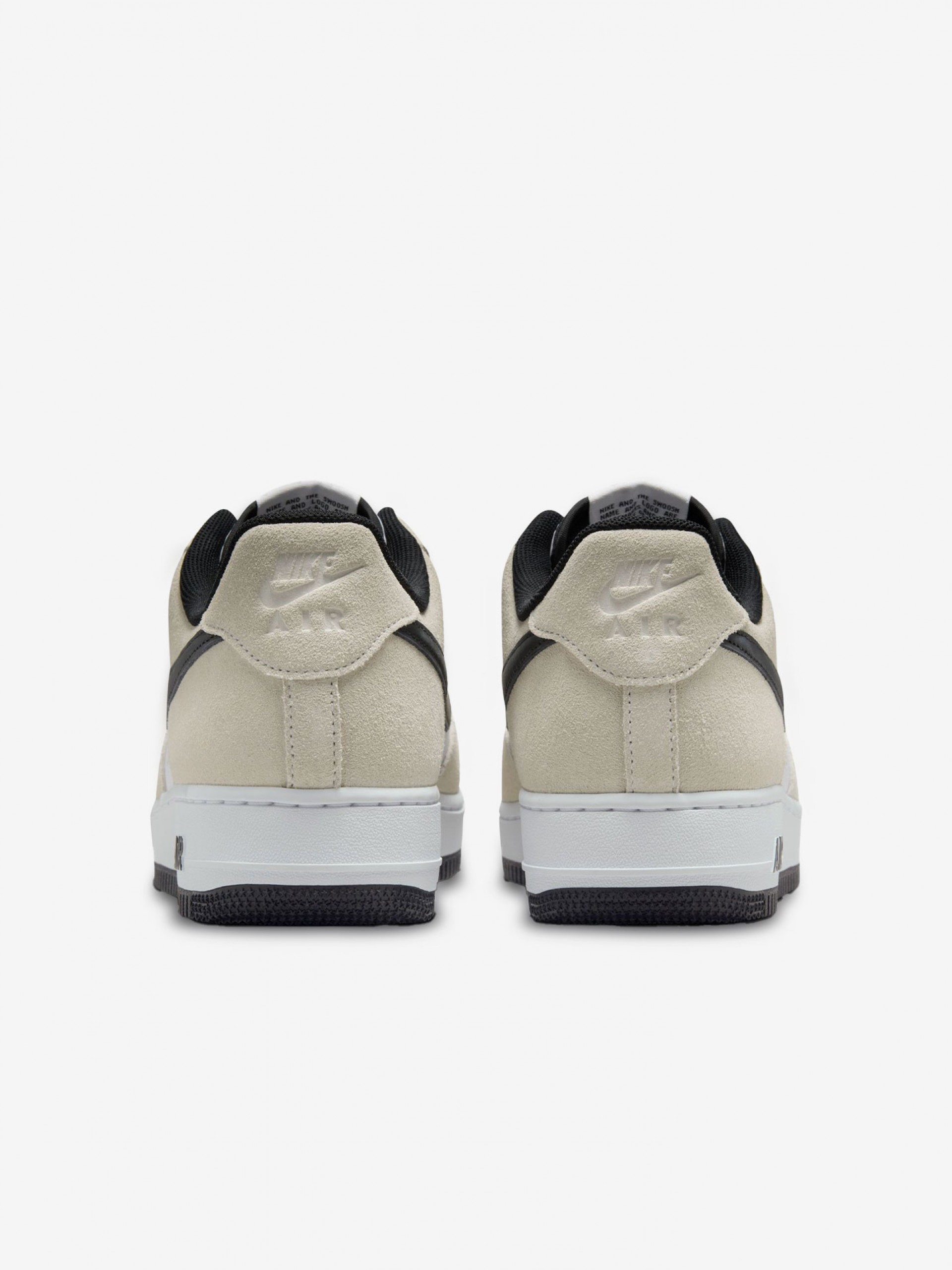 Nike Air Force 1 07 LV8 Beige and White Leather and Suede Sneakers For Men