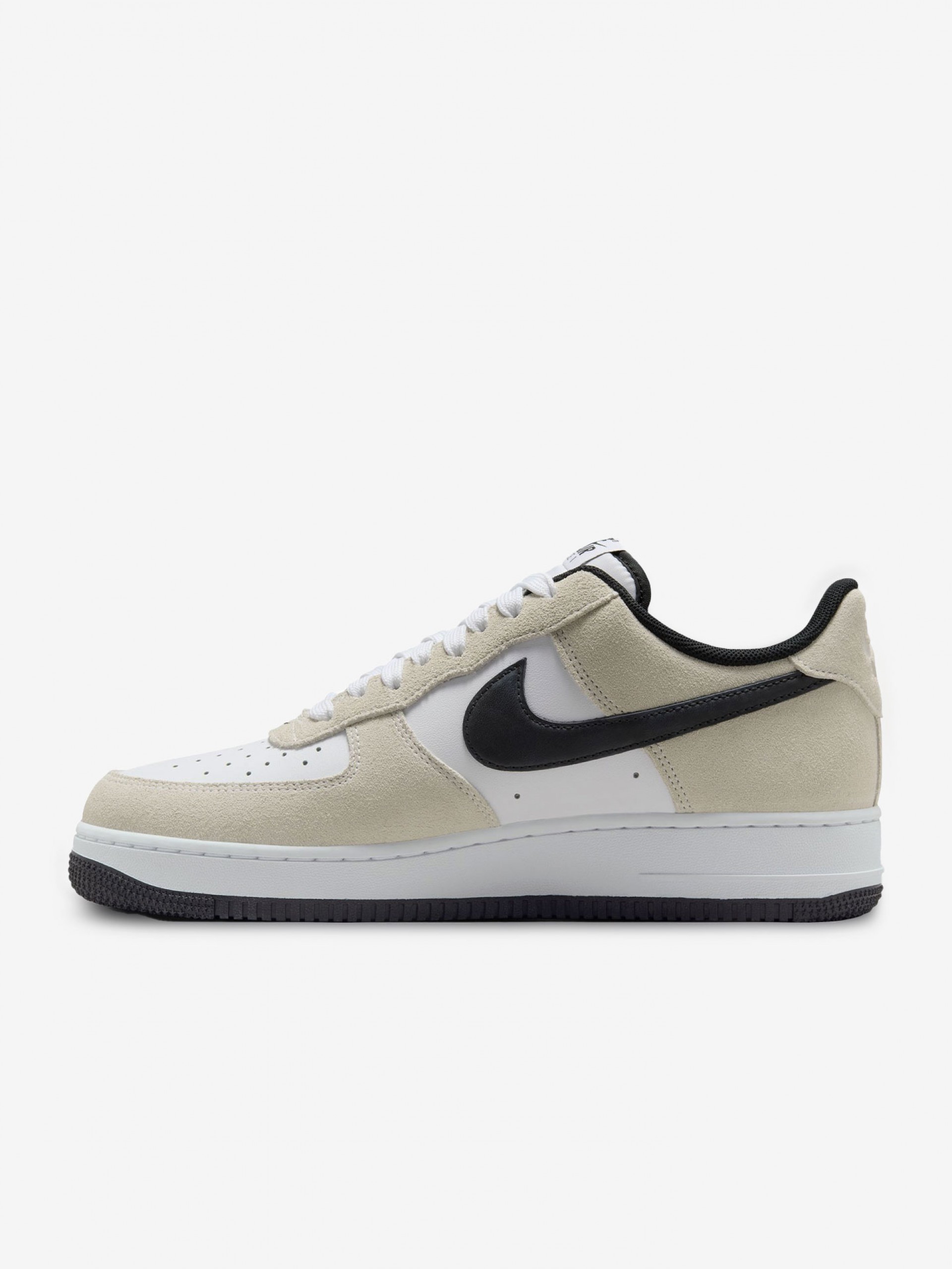 Nike Air Force 1 07 LV8 Beige and White Leather and Suede Sneakers For Men