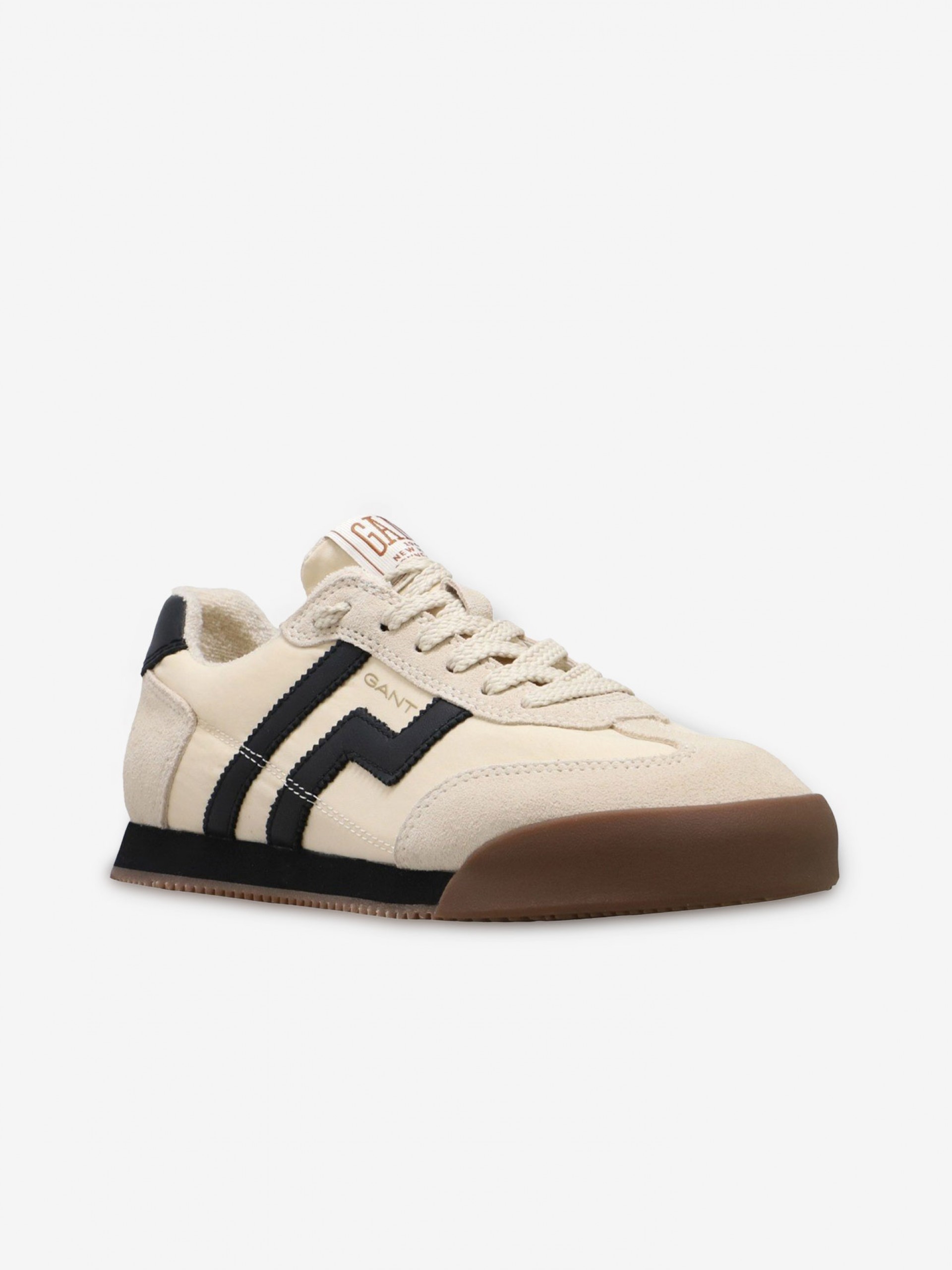 Zapatillas Gant Beylana Beige y Negras Para Mujer