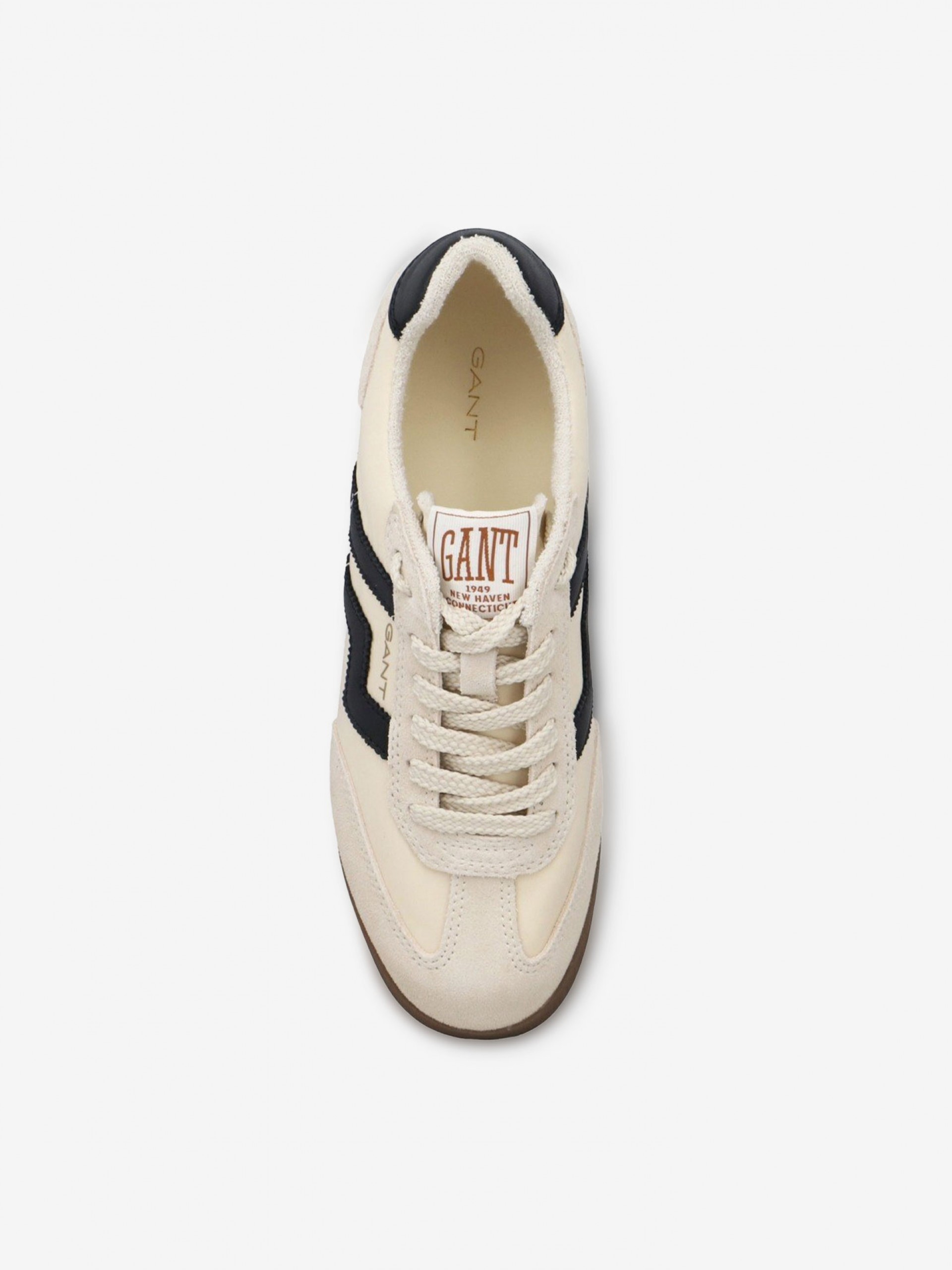 Zapatillas Gant Beylana Beige y Negras Para Mujer