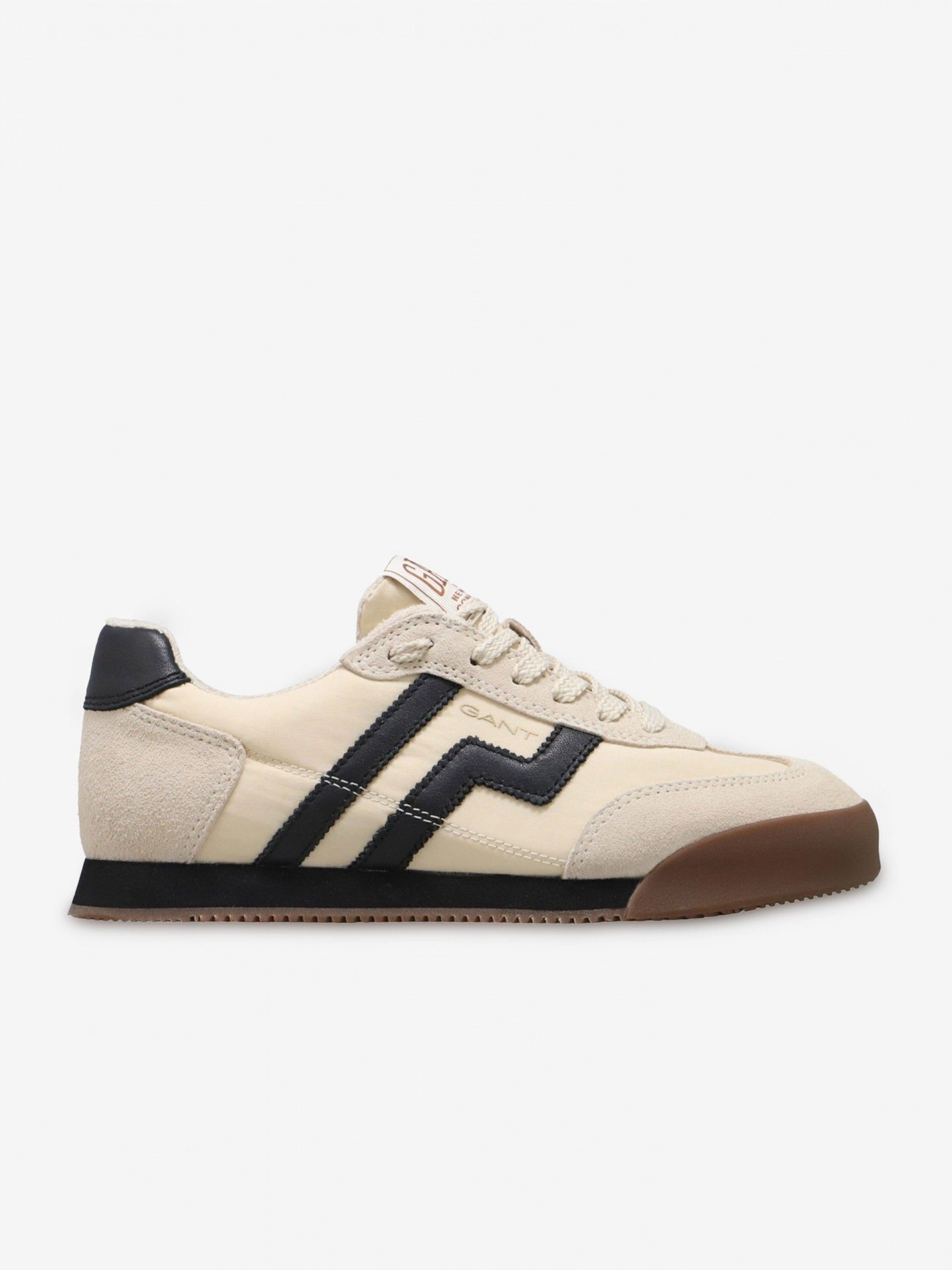 Zapatillas Gant Beylana Beige y Negras Para Mujer