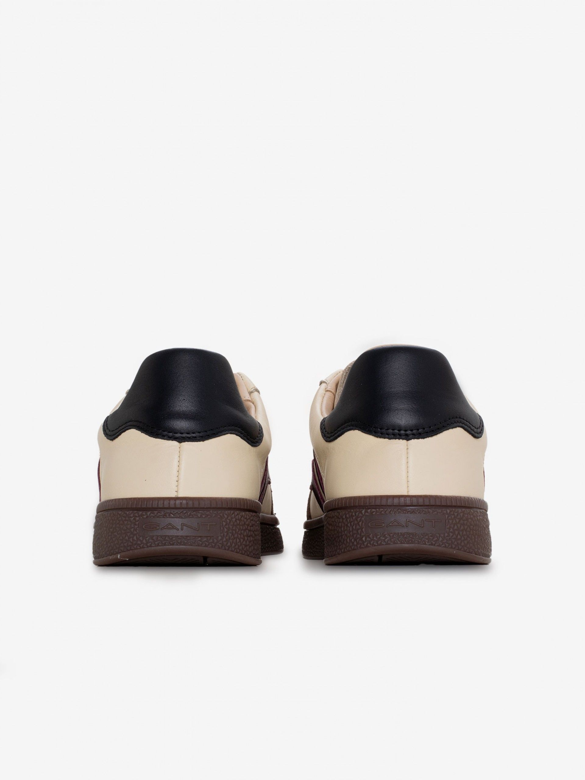 Gant Cuzmo Beige and Burgundy Leather and Suede Sneakers For Men