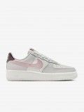 Sapatilhas Nike Air Force 1 07 Cinzentas e Rosa Para Mulher
