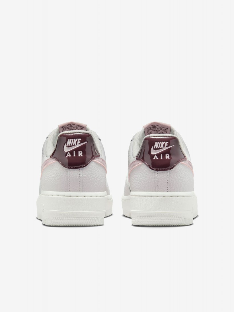 Sapatilhas Nike Air Force 1 07 Cinzentas e Rosa Para Mulher