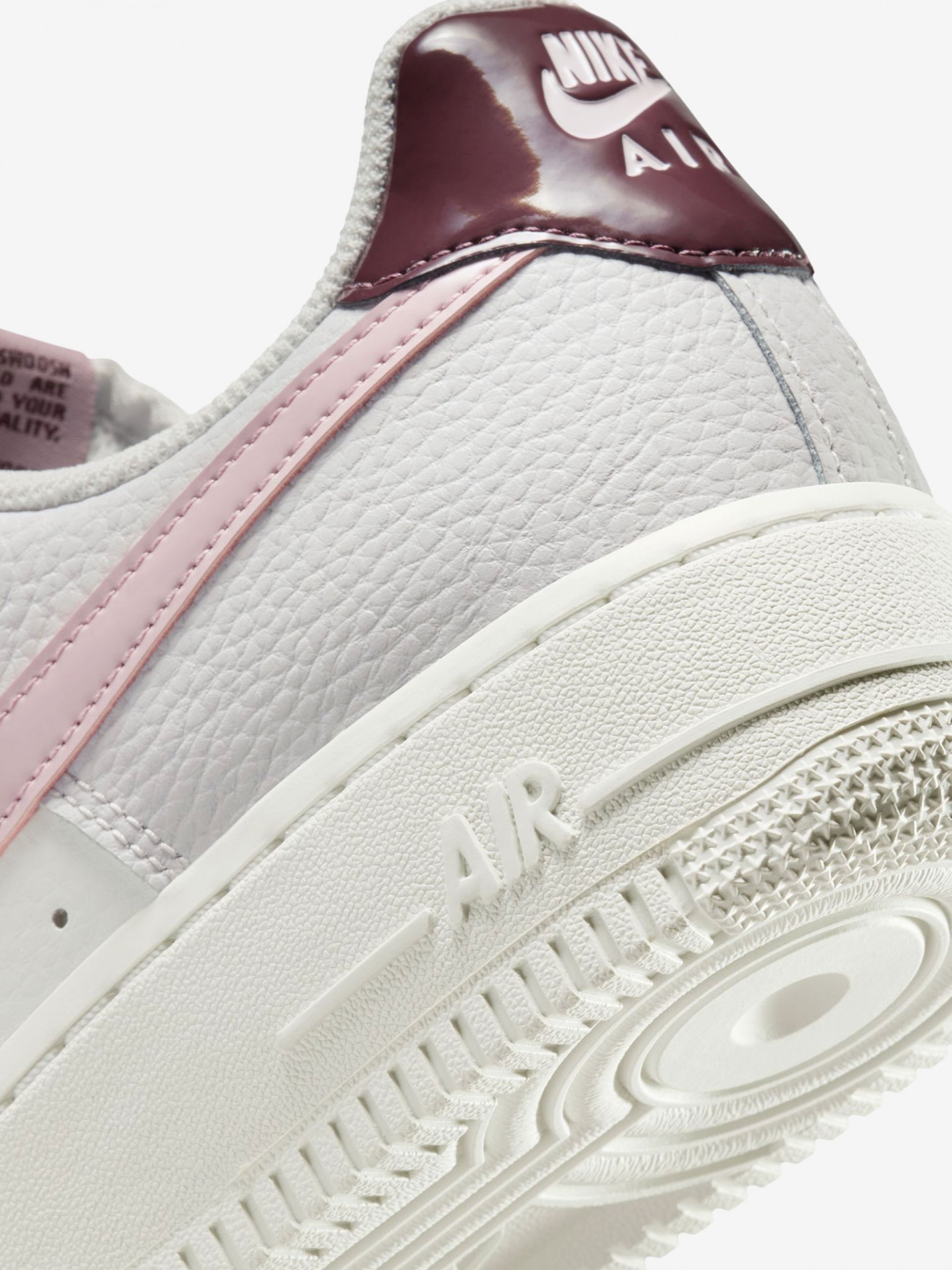 Sapatilhas Nike Air Force 1 07 Cinzentas e Rosa Para Mulher