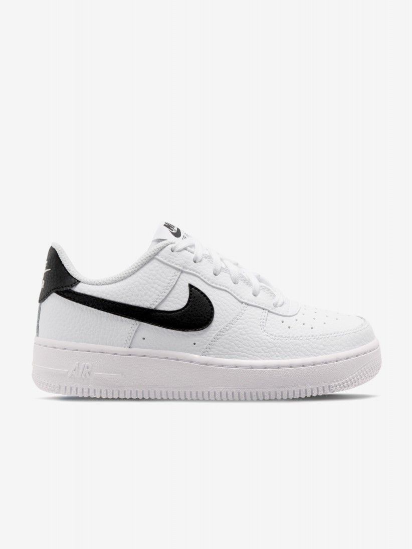 Sapatilhas Nike Air Force 1 Brancas e Pretas Jnior