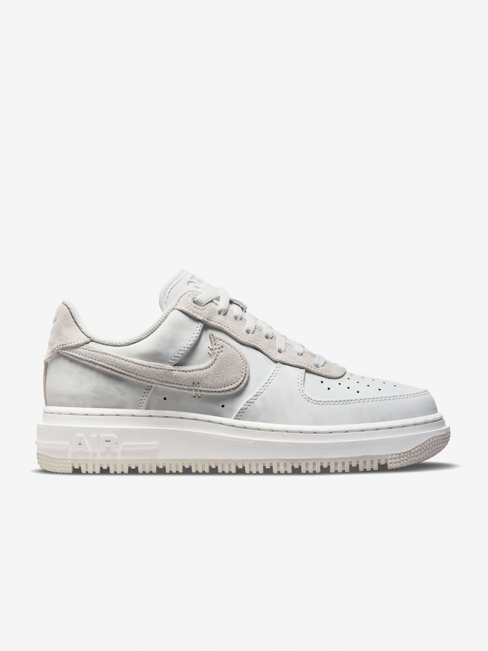 Nike Air Force 1 Luxe White and Beige Sneakers For Men