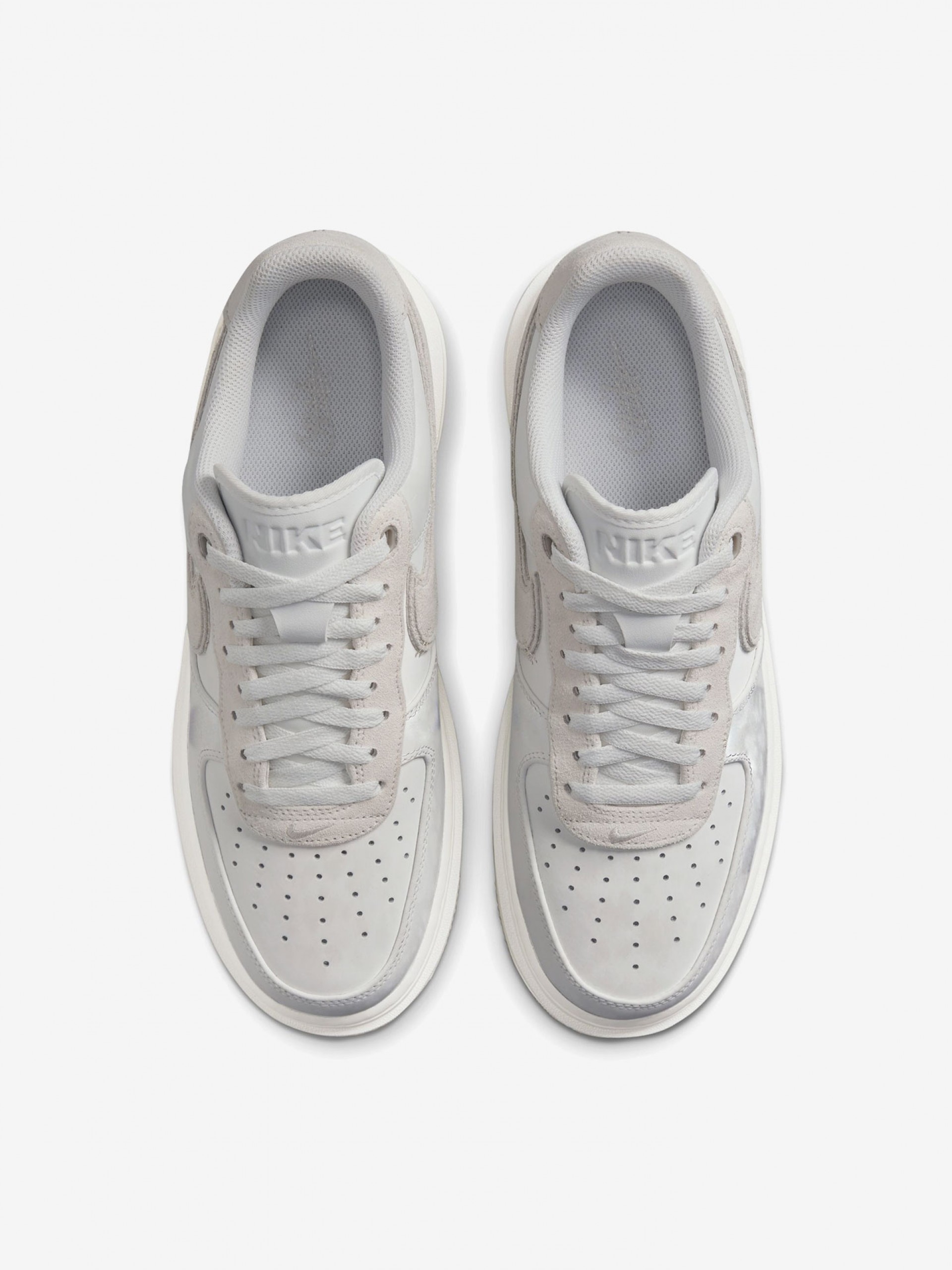 Nike Air Force 1 Luxe White and Beige Sneakers For Men