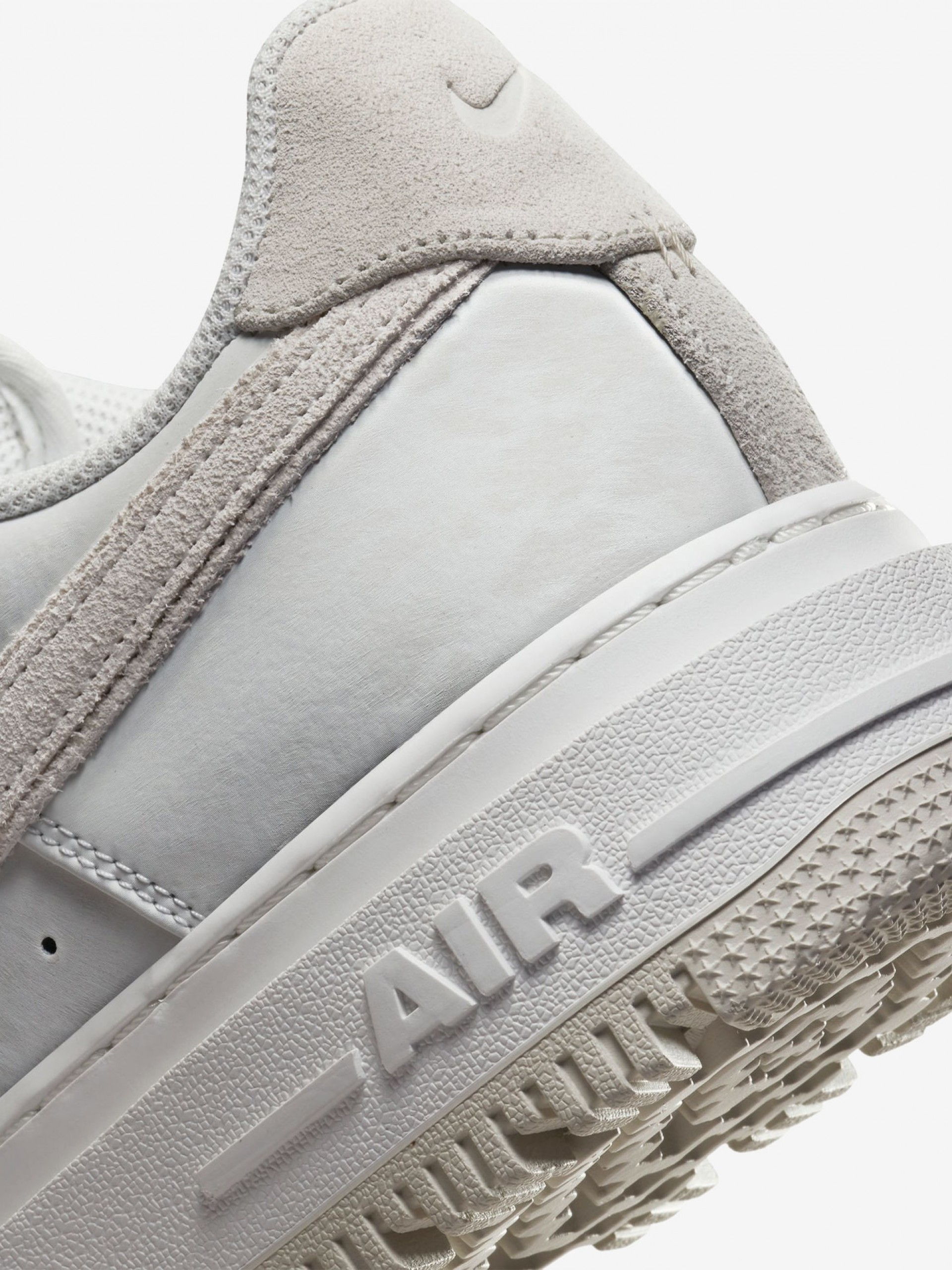 Nike Air Force 1 Luxe White and Beige Sneakers For Men