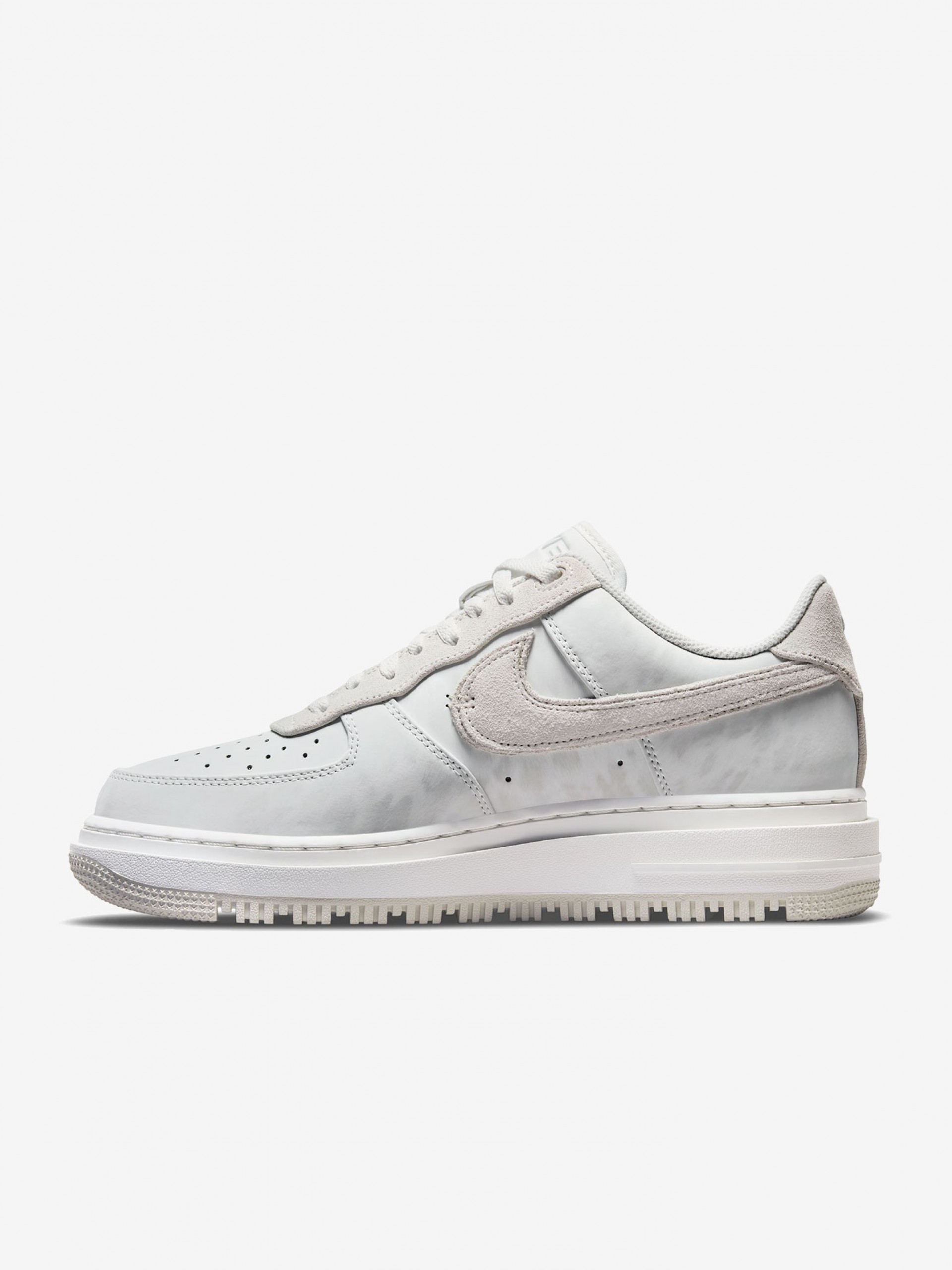 Nike Air Force 1 Luxe White and Beige Sneakers For Men