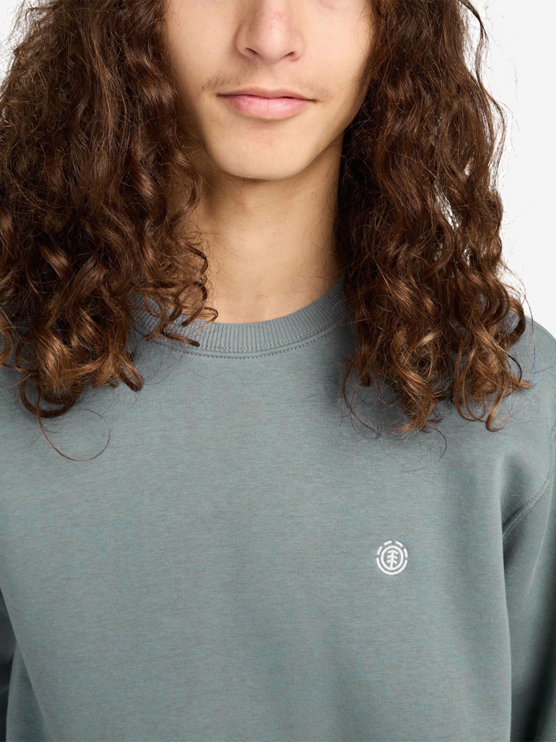 Element Icon Embroidery Blue Sweater