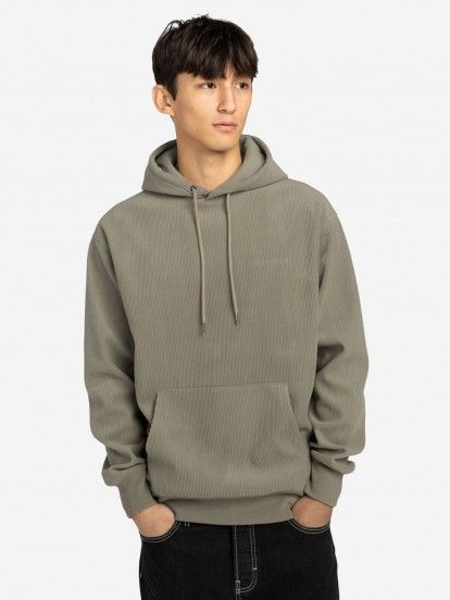 Camisola com Capuz Element Serif Bombazina Caqui