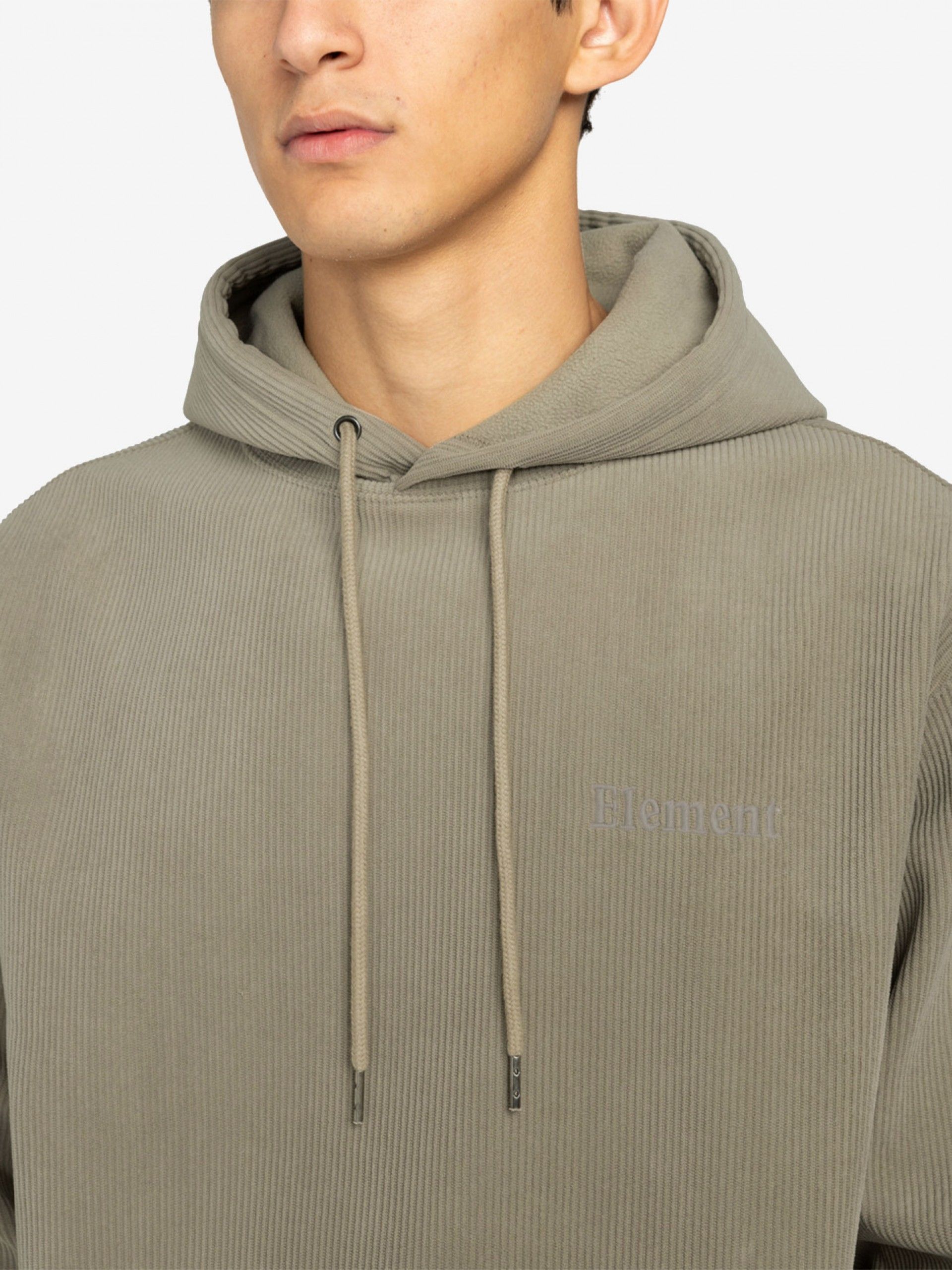 Element Serif Corduroy Khaki Hoodie