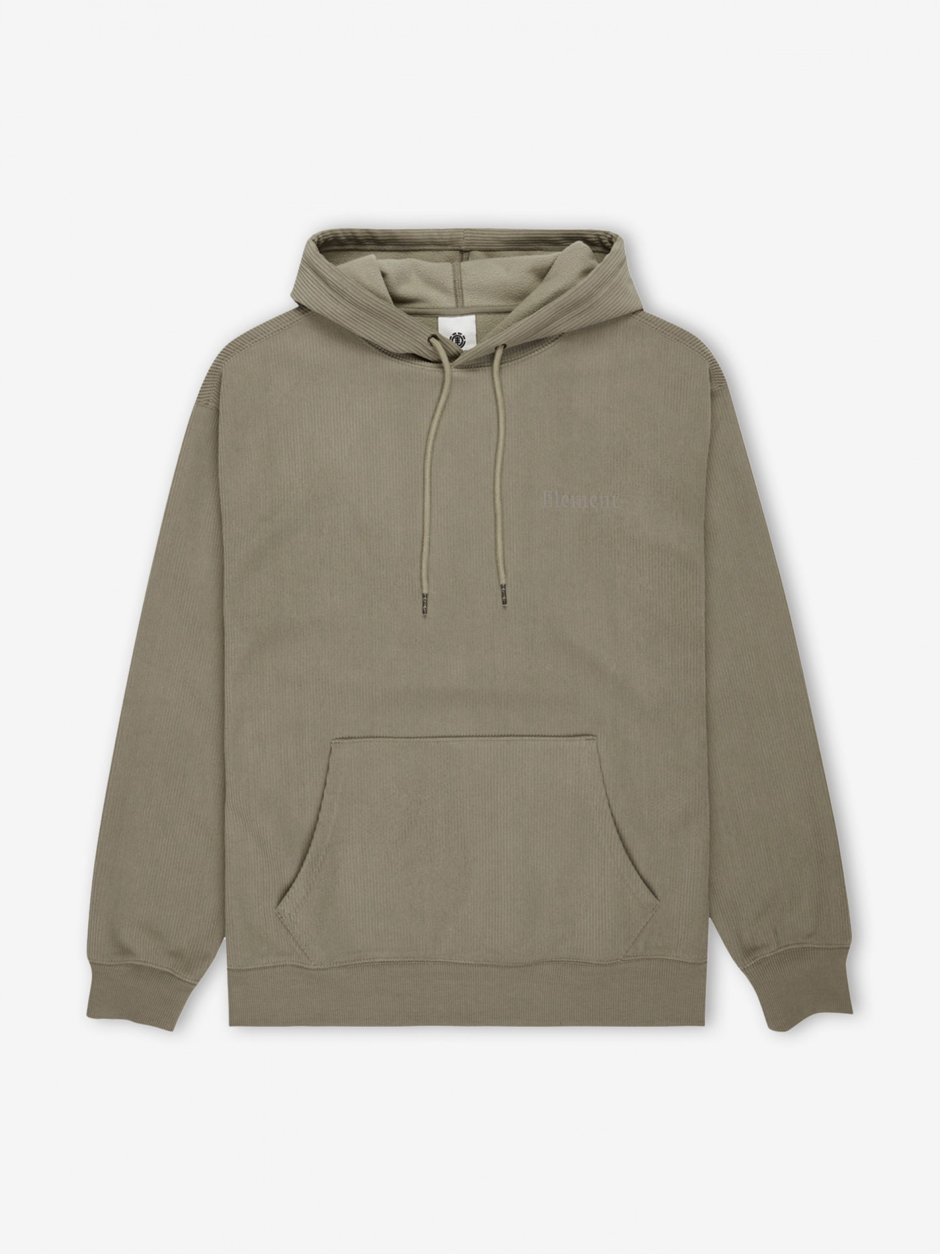 Element Serif Corduroy Khaki Hoodie