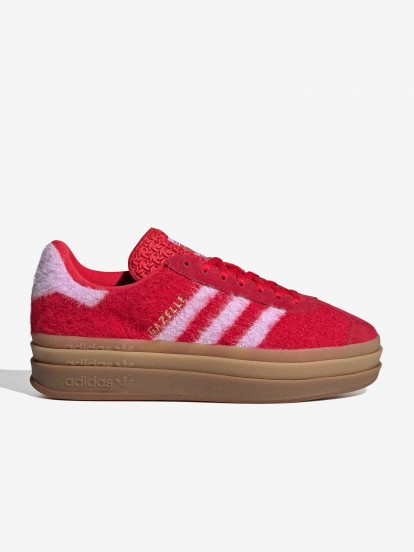 Sapatilhas Adidas Gazelle Bold Vermelhas e Rosa W