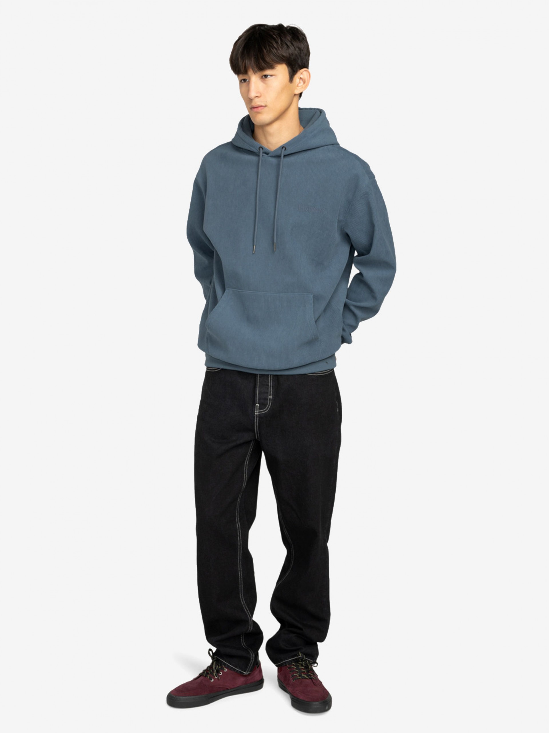 Sudadera con Capucha Element Serif Pana Azul