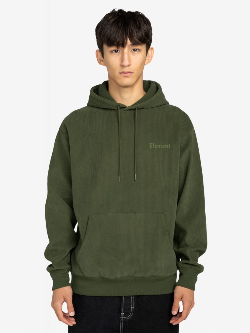 Camisola com Capuz Element Serif Bombazina Verde
