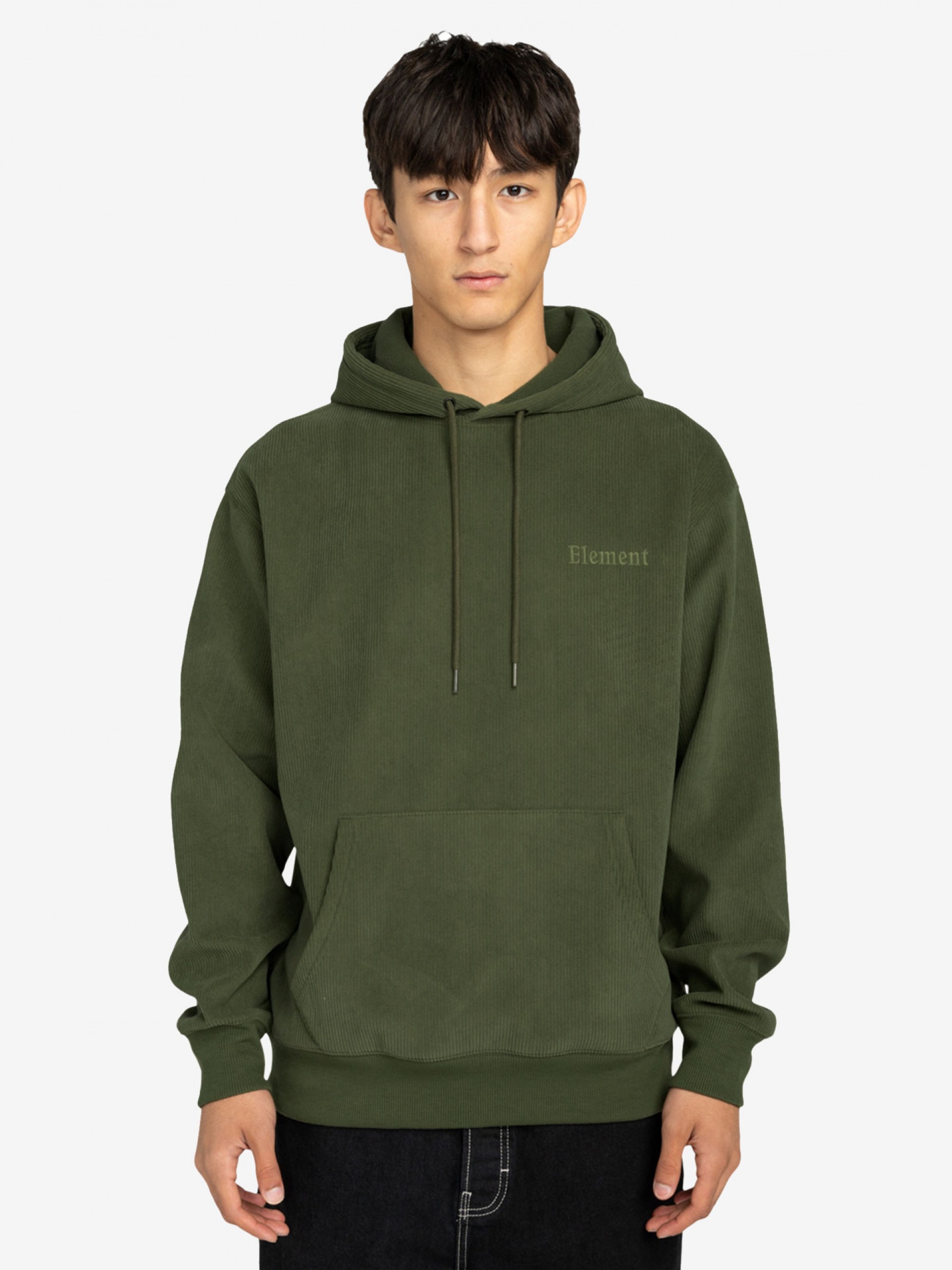 Element Serif Corduroy Green Hoodie