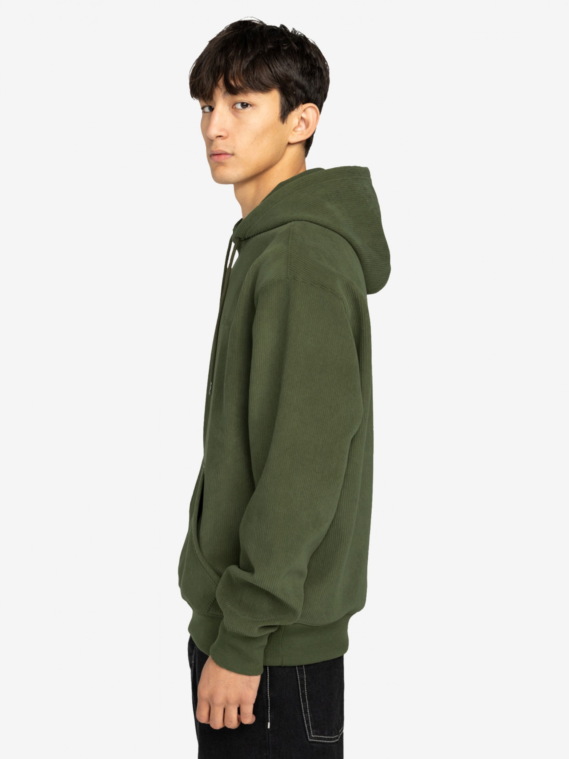 Element Serif Corduroy Green Hoodie