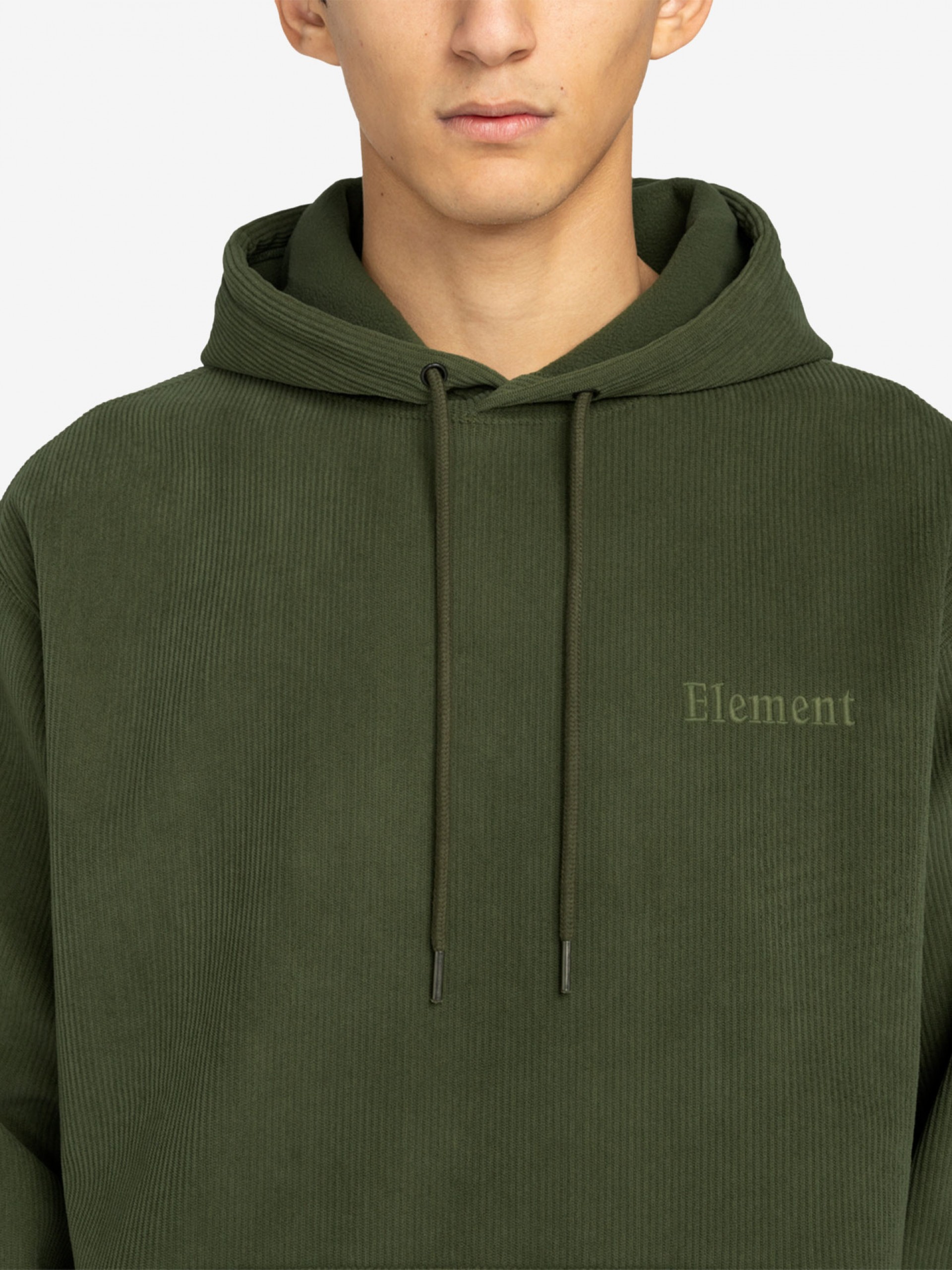 Camisola com Capuz Element Serif Bombazina Verde