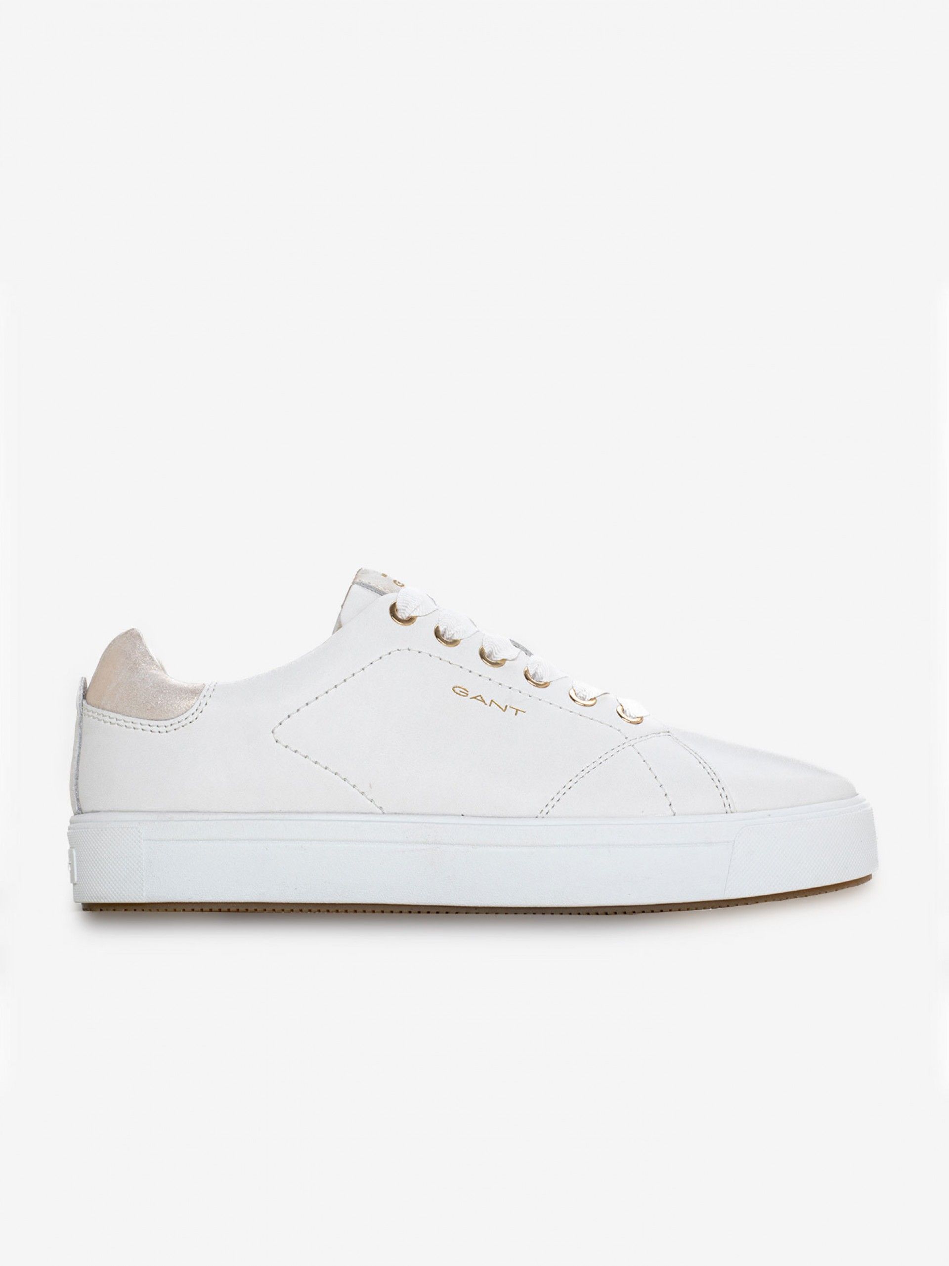 Zapatillas Gant Avino Blancas y Beige Para Mujer