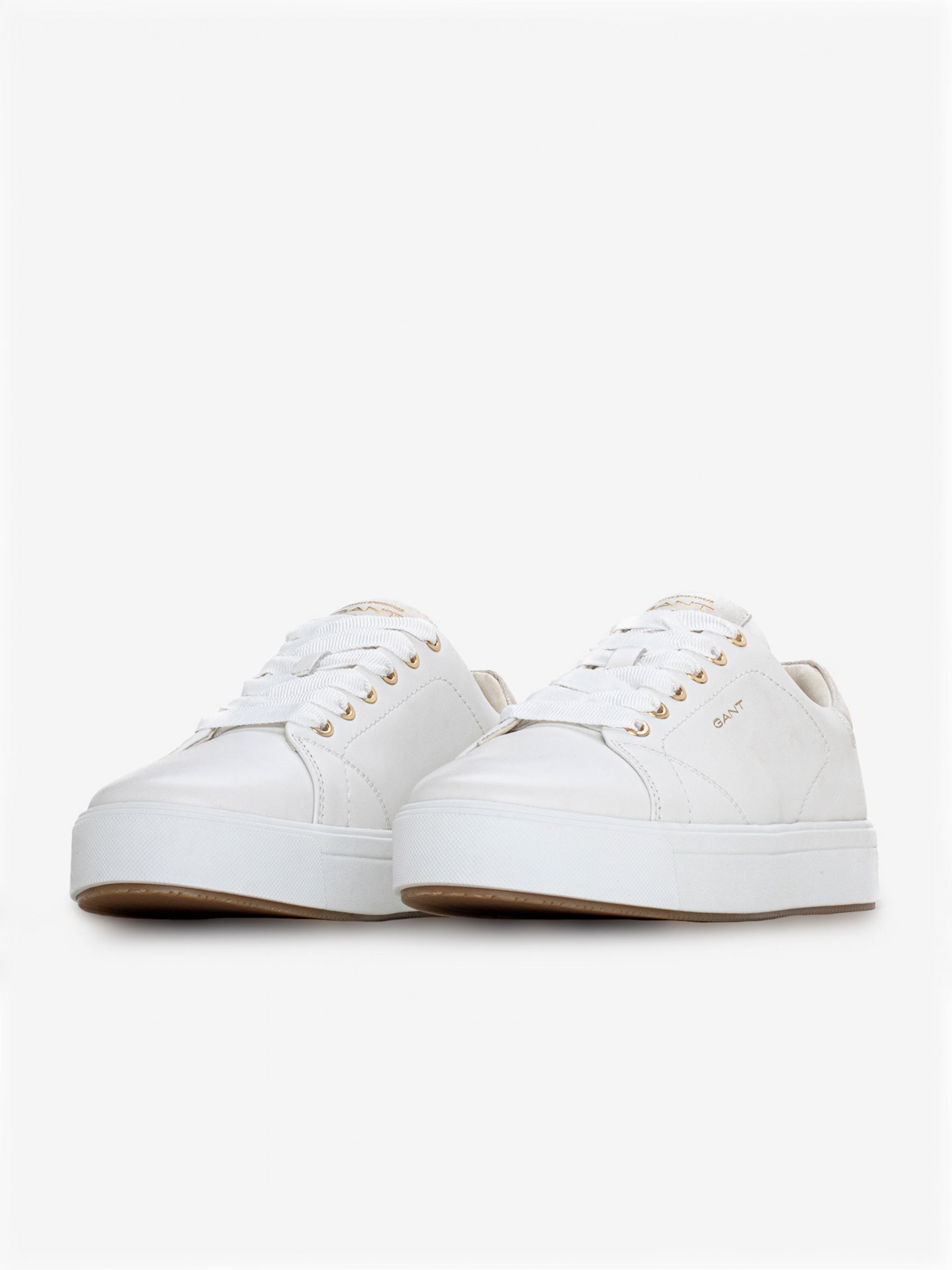 Zapatillas Gant Avino Blancas y Beige Para Mujer