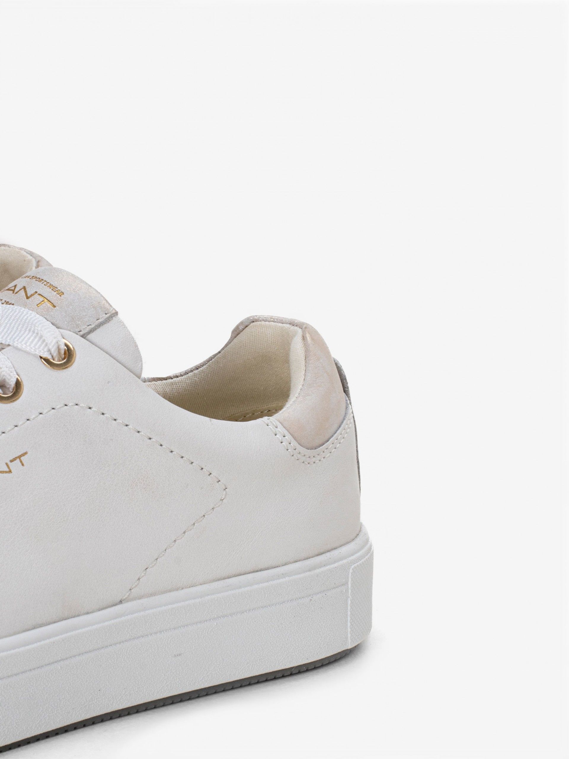 Zapatillas Gant Avino Blancas y Beige Para Mujer