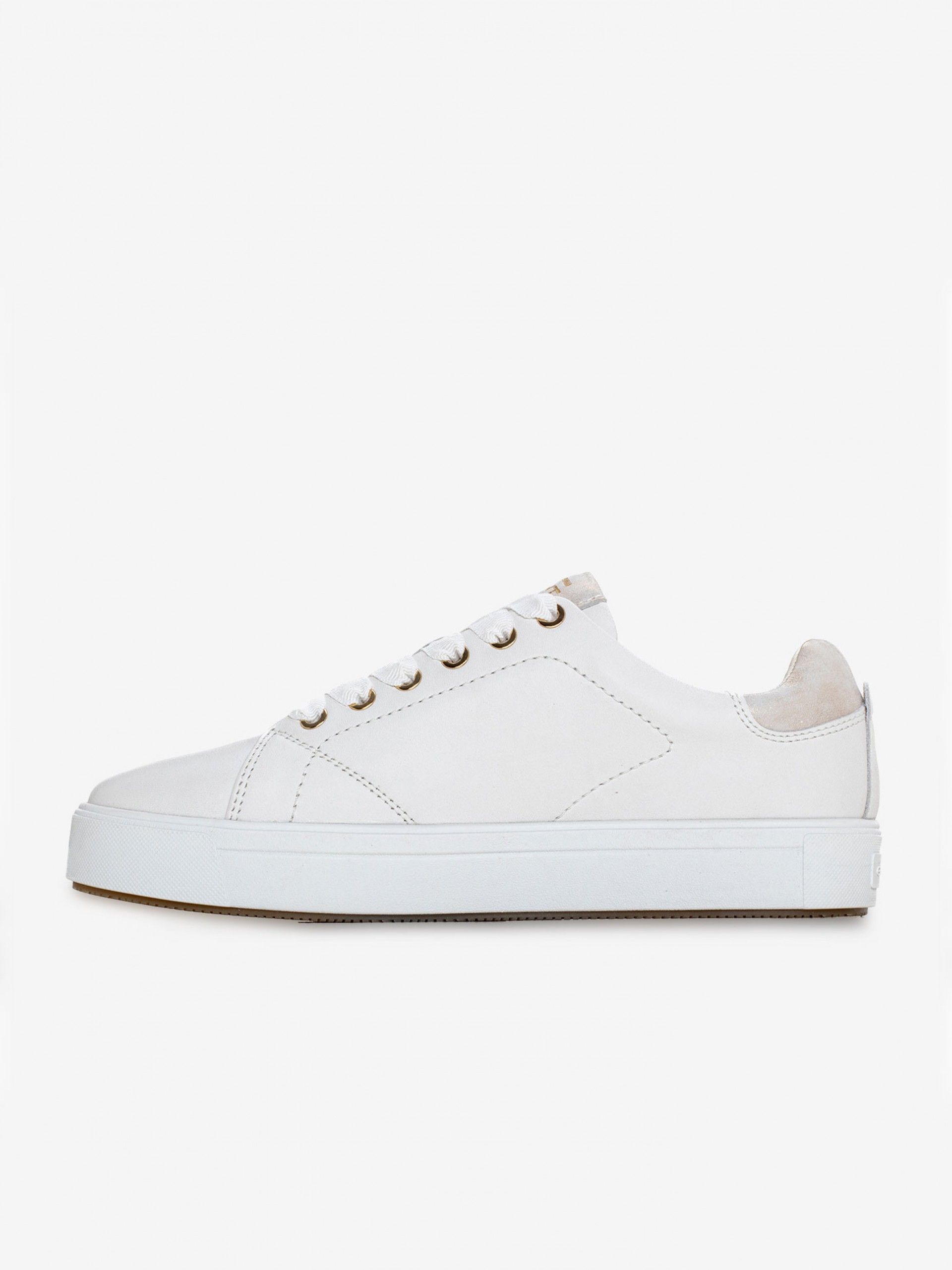 Zapatillas Gant Avino Blancas y Beige Para Mujer