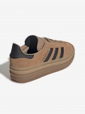 Zapatillas Adidas Gazelle Bold Camel y Negras W