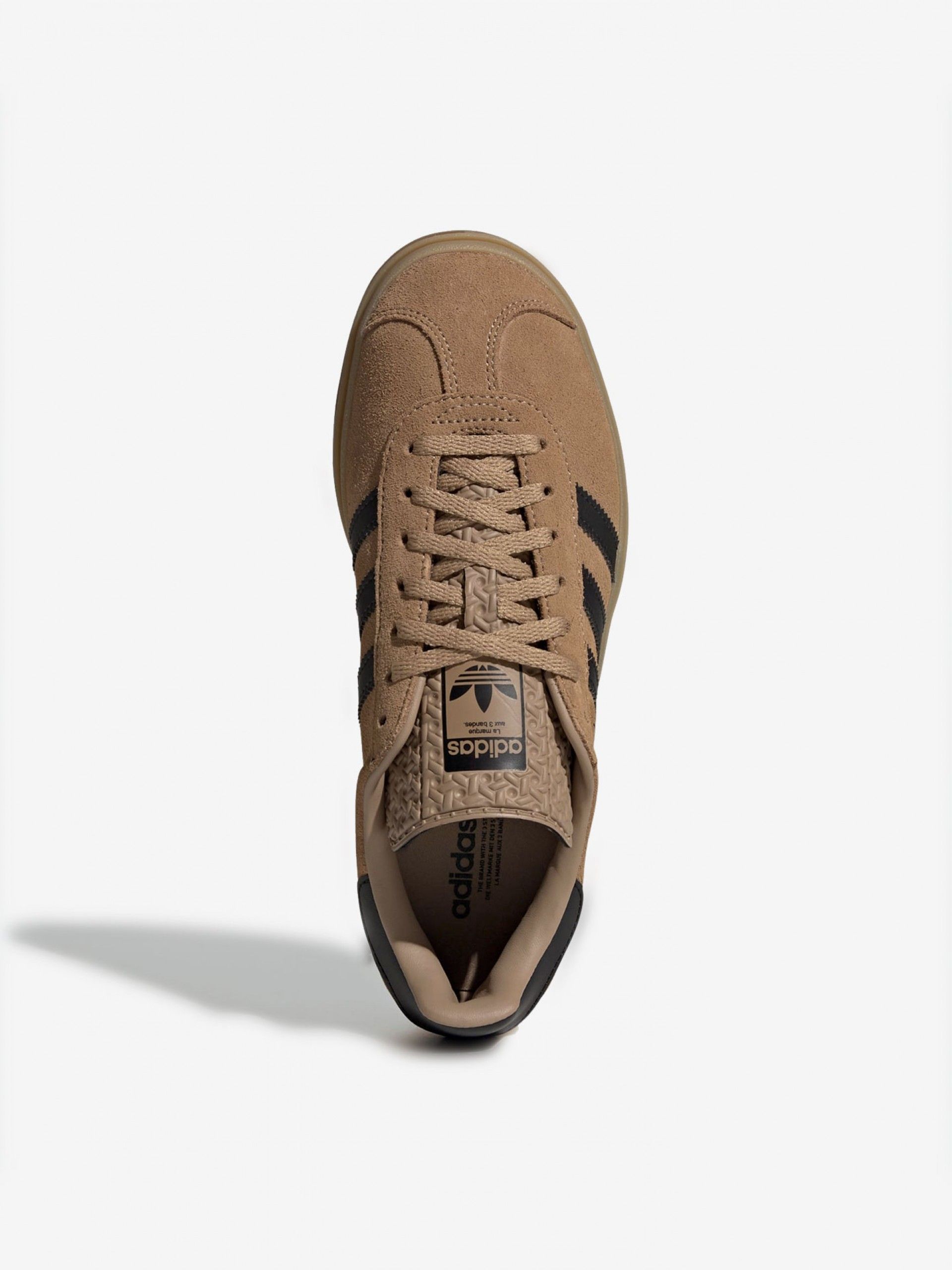 Zapatillas Adidas Gazelle Bold Camel y Negras W