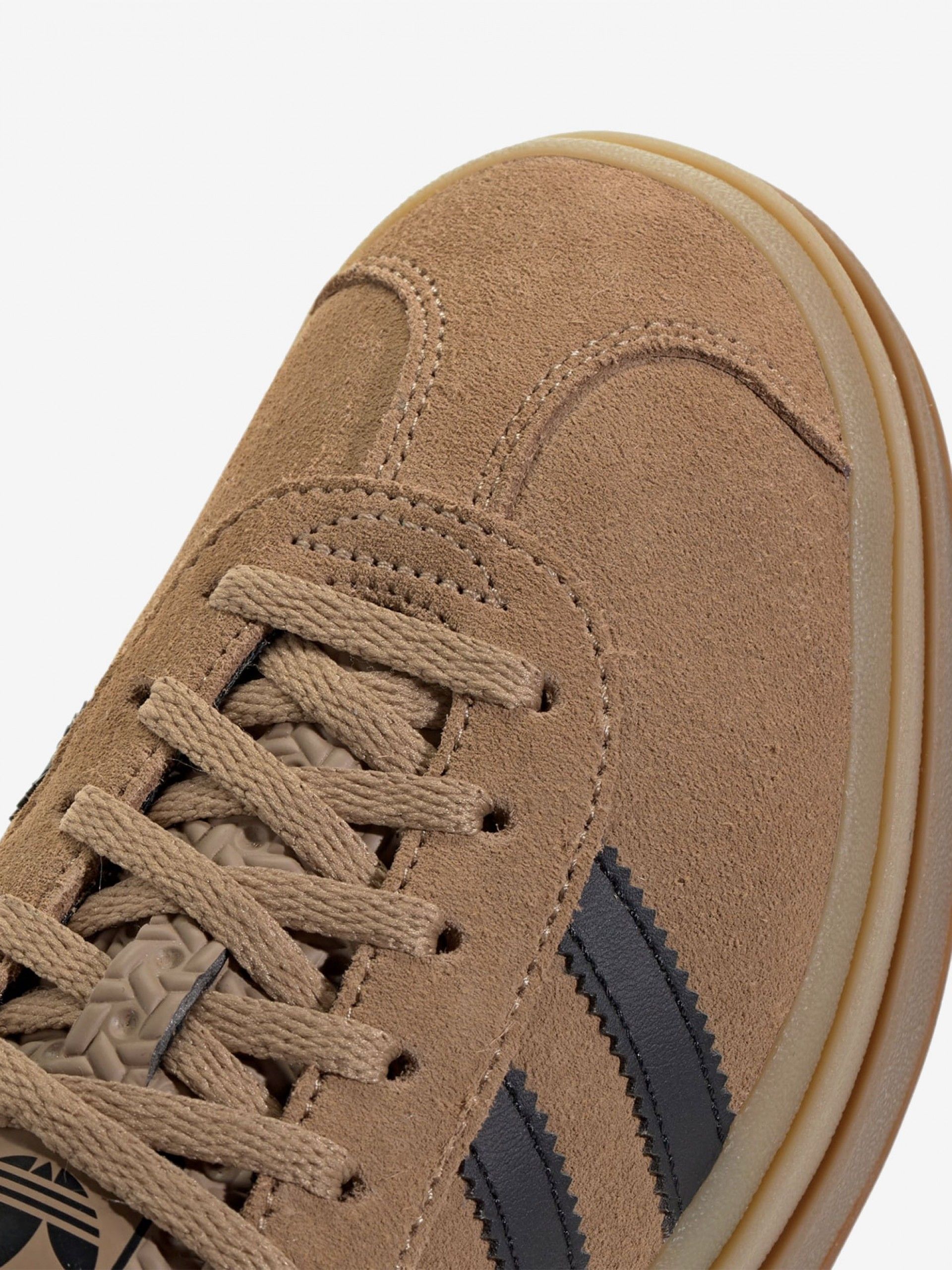 Zapatillas Adidas Gazelle Bold Camel y Negras W