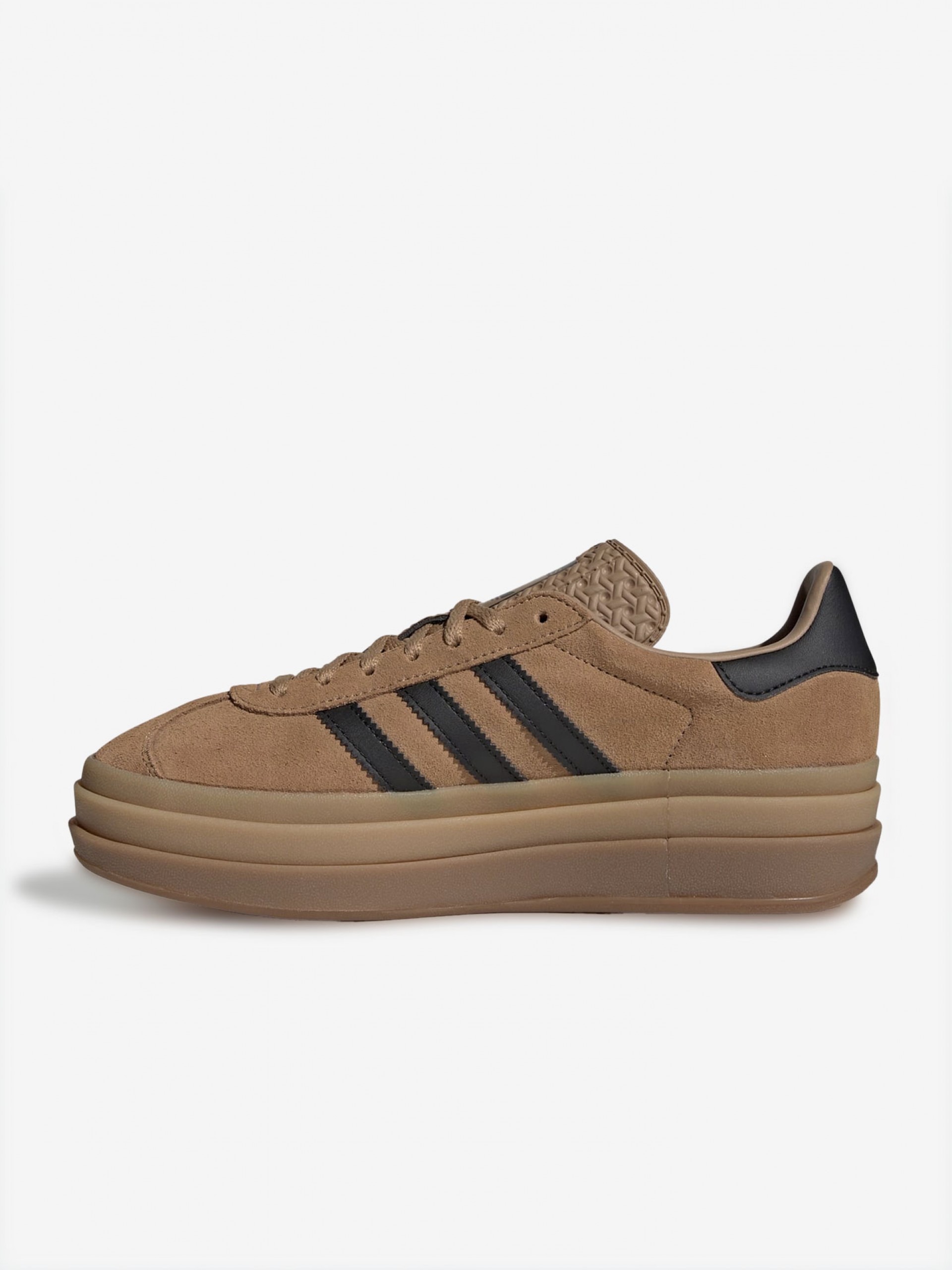 Zapatillas Adidas Gazelle Bold Camel y Negras W
