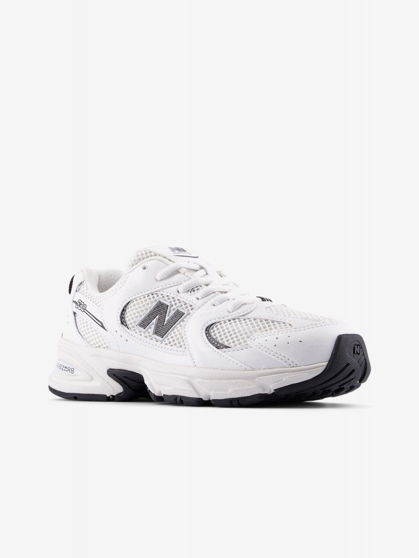 Sapatilhas New Balance GR530 Brancas e Pretas J